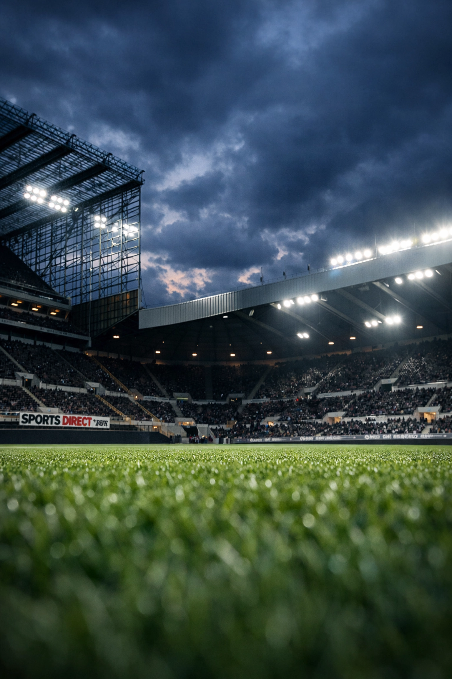 Das St. James' Park Stadion als Festung vor der Partie Newcastle gegen Barcelona.