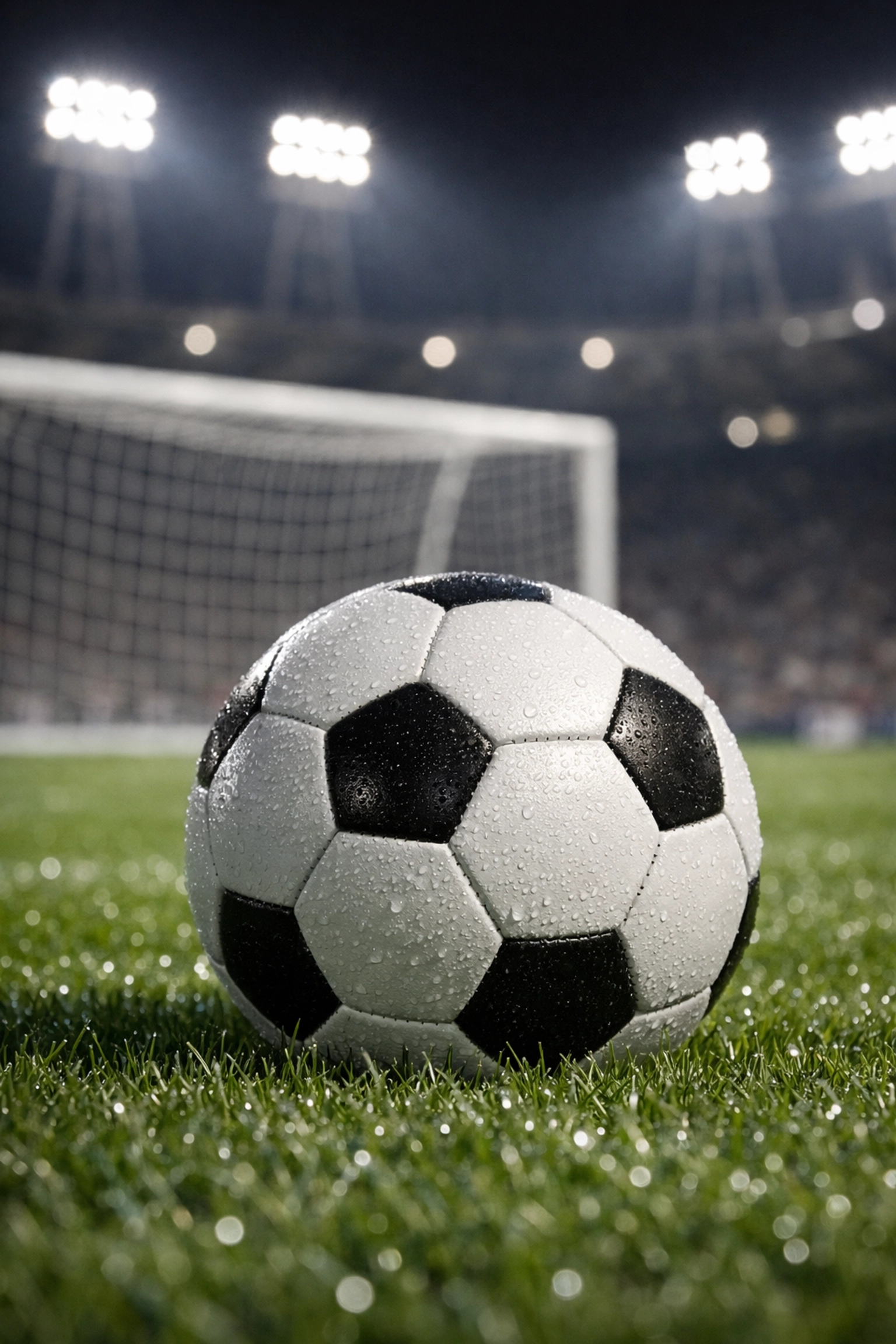 Fußball auf dem Rasen des Stadio Olimpico für die xG-Analyse von Lazio Rom gegen AC Mailand.