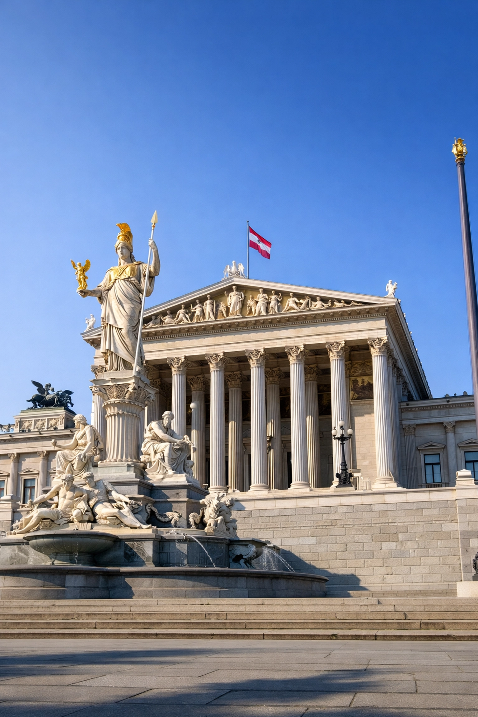 Das österreichische Parlament in Wien, Ort der Gesetzgebung für die Glücksspiel-Reform.