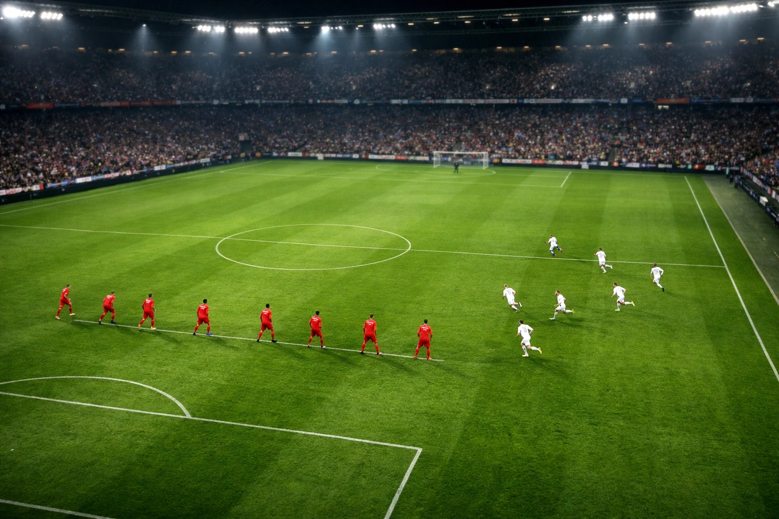 Bundesliga Taktik-Analyse: Die hohe Verteidigungslinie der Bayern gegen Mainzer Konterchancen.