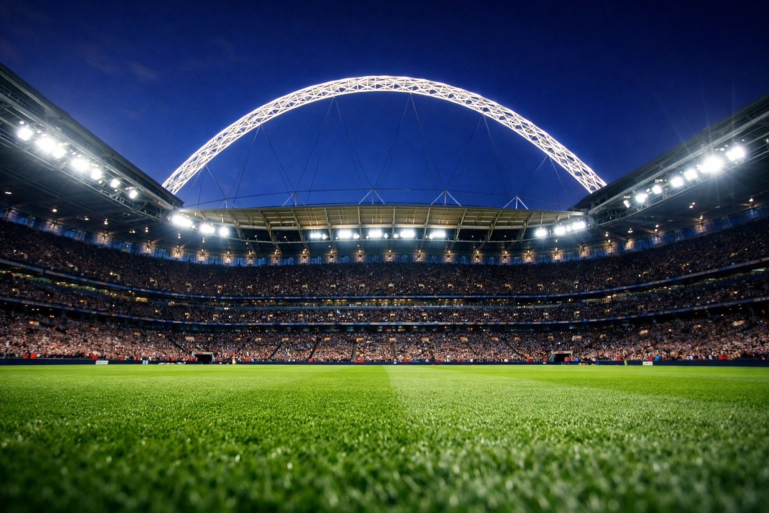 Atmosphäre im Wembley Stadion für die England gegen Lettland Prognose zur WM Qualifikation.