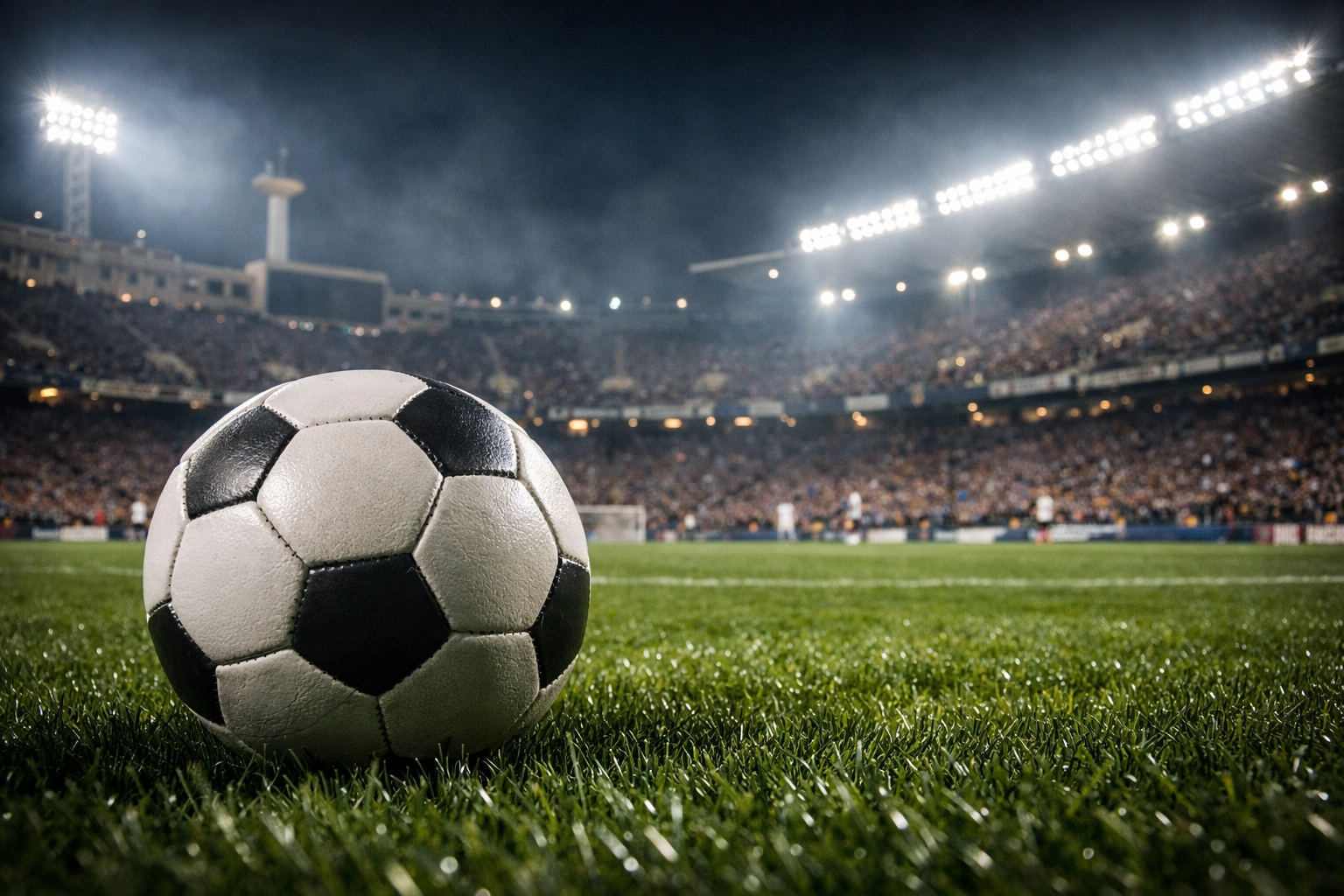 Abendliche Stadionatmosphäre in Barcelona beim La Liga Heimspiel gegen den FC Sevilla.