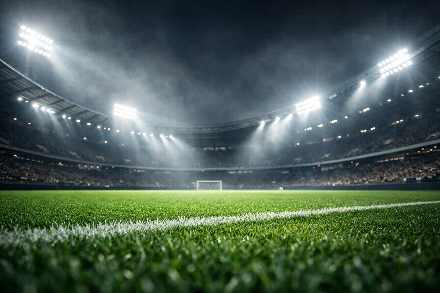 Fußballstadion unter Flutlicht zur Veranschaulichung der Marktdynamik