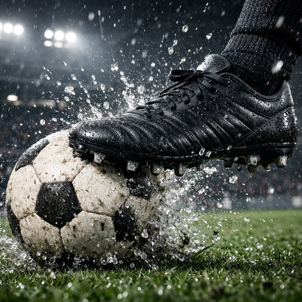 Detailaufnahme eines Torschusses für die datenbasierte Analyse zum Spiel Metz gegen Lens.