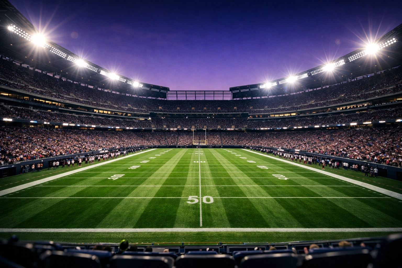 Atmosphäre in einem Fußballstadion vor dem Spiel zur Einschätzung von Wettmarkt-Trends.