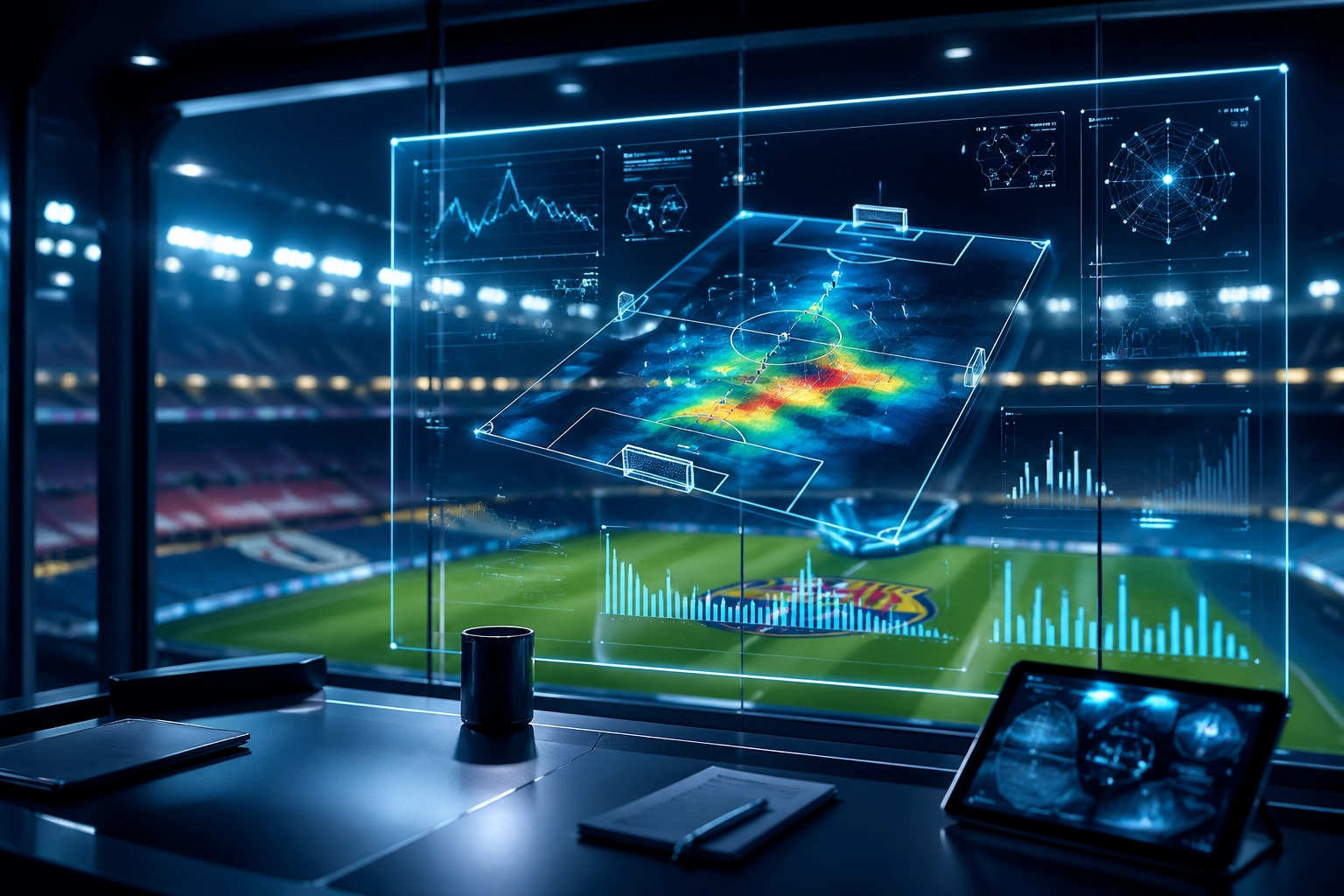 Datenbasierte Analyse und Heatmap für die Partie PSG gegen Bayern München im Parc des Princes.