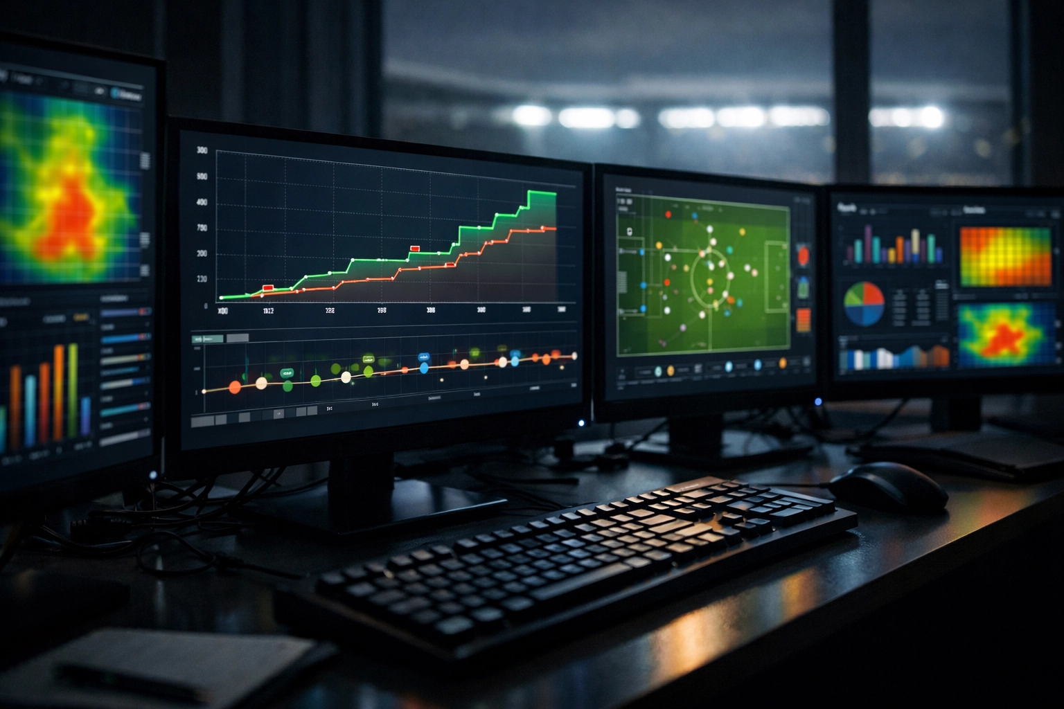 Professionelle Datenanalyse von xG-Kurven und Live-Statistiken für erfolgreiche In-Play-Wetten.