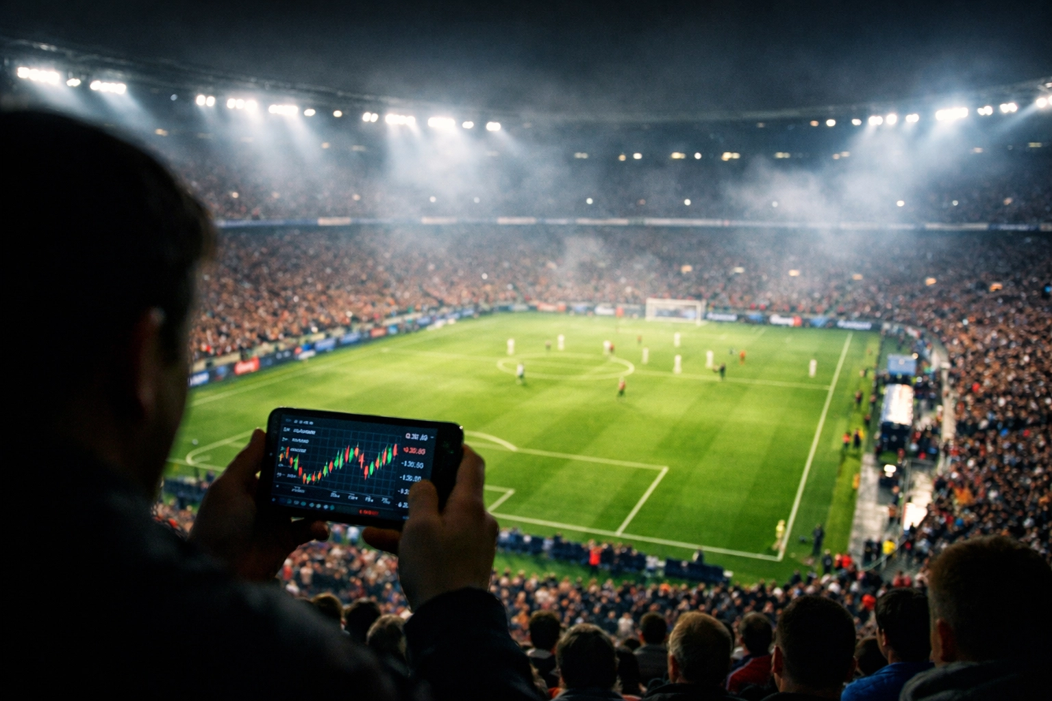 Echtzeit-Analyse von Quotenbewegungen und Marktdaten per Smartphone im Stadion