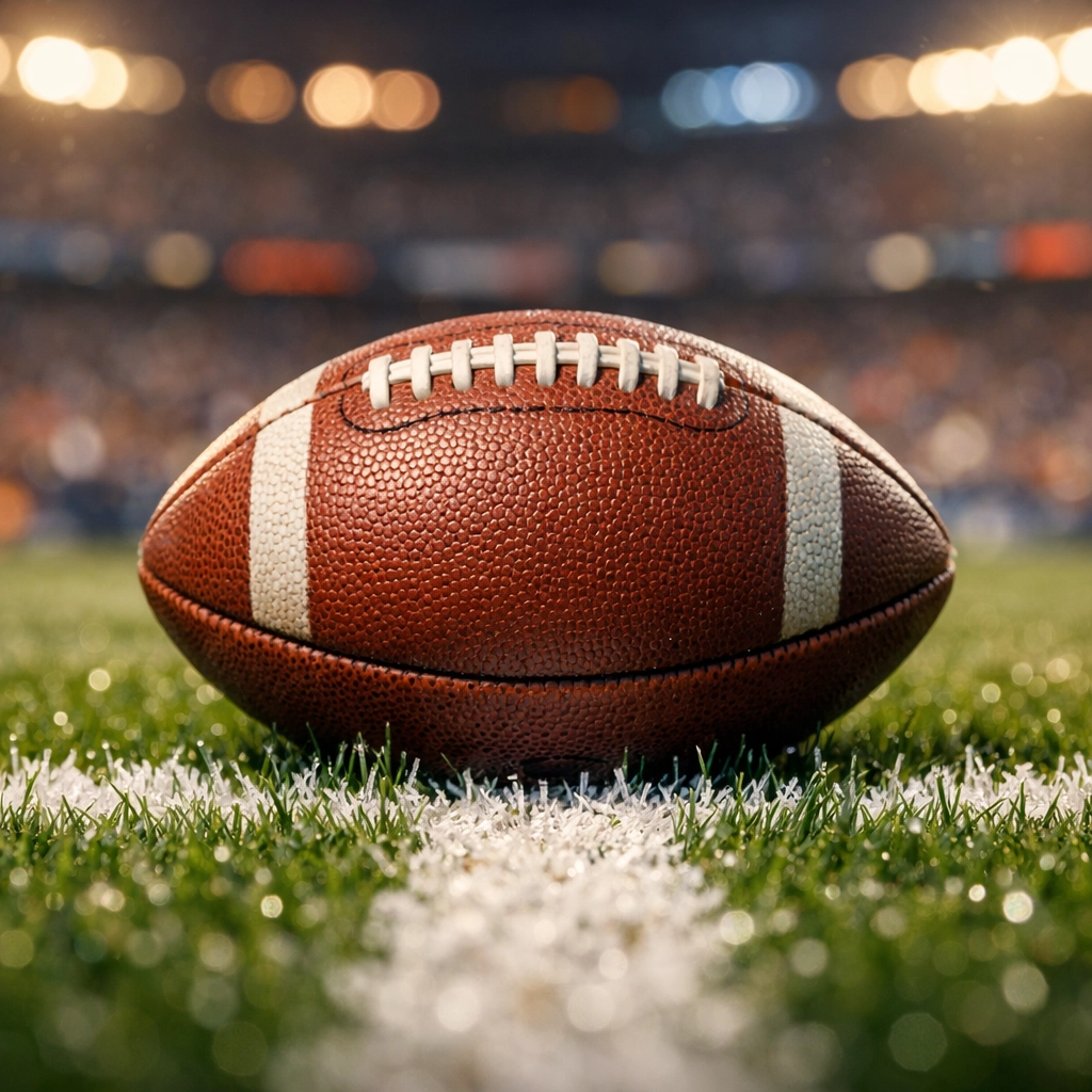 Detailaufnahme eines Fußballs auf der Anstoßlinie für die Spieltagsvorschau Stuttgart gegen HSV.