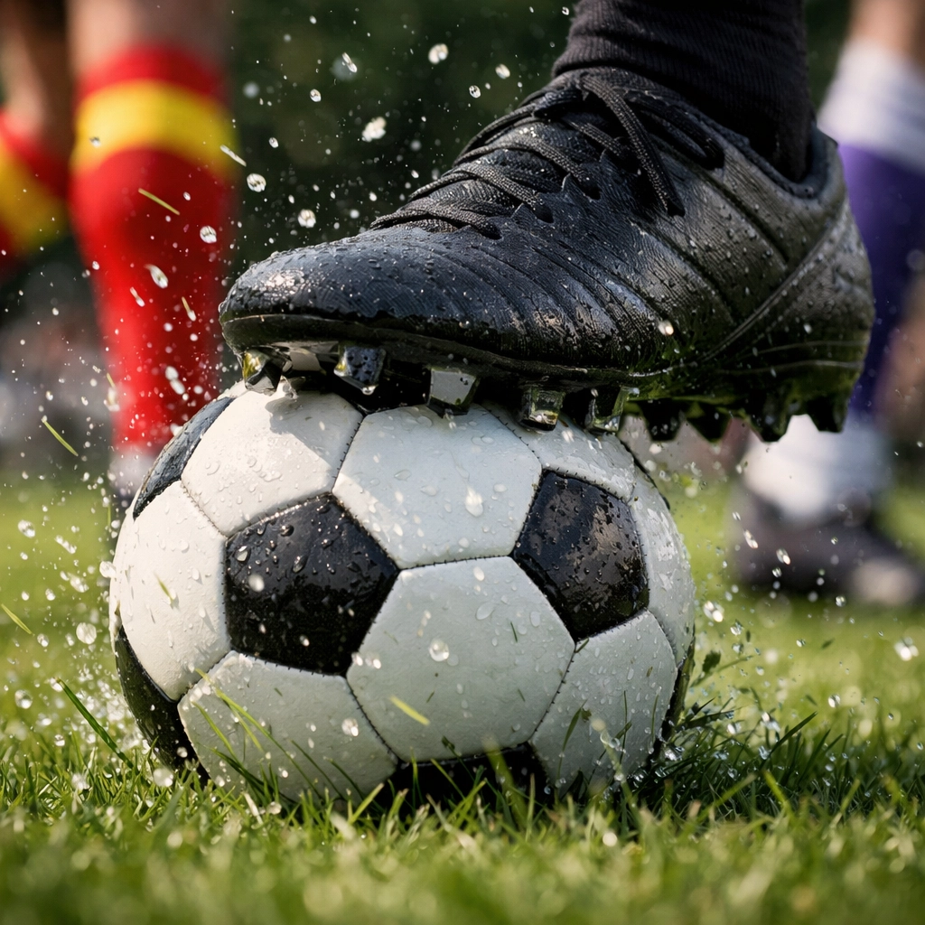 Ballkontrolle und Spielszene in der taktischen Analyse von RC Lens gegen Toulouse FC.