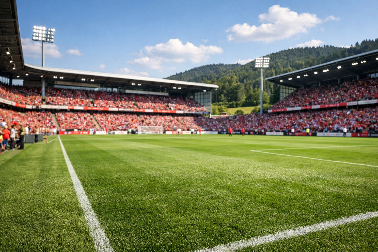 Atmosphäre im Fußballstadion für die Bundesliga-Prognose zwischen SC Freiburg und dem 1. FC Heidenheim.