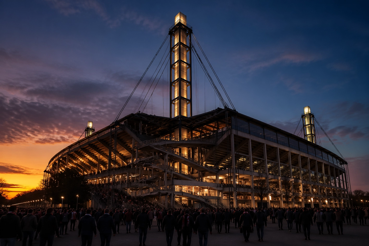 Das Rhein-Energie-Stadion in Köln vor dem Bundesliga-Derby gegen Bayer Leverkusen.