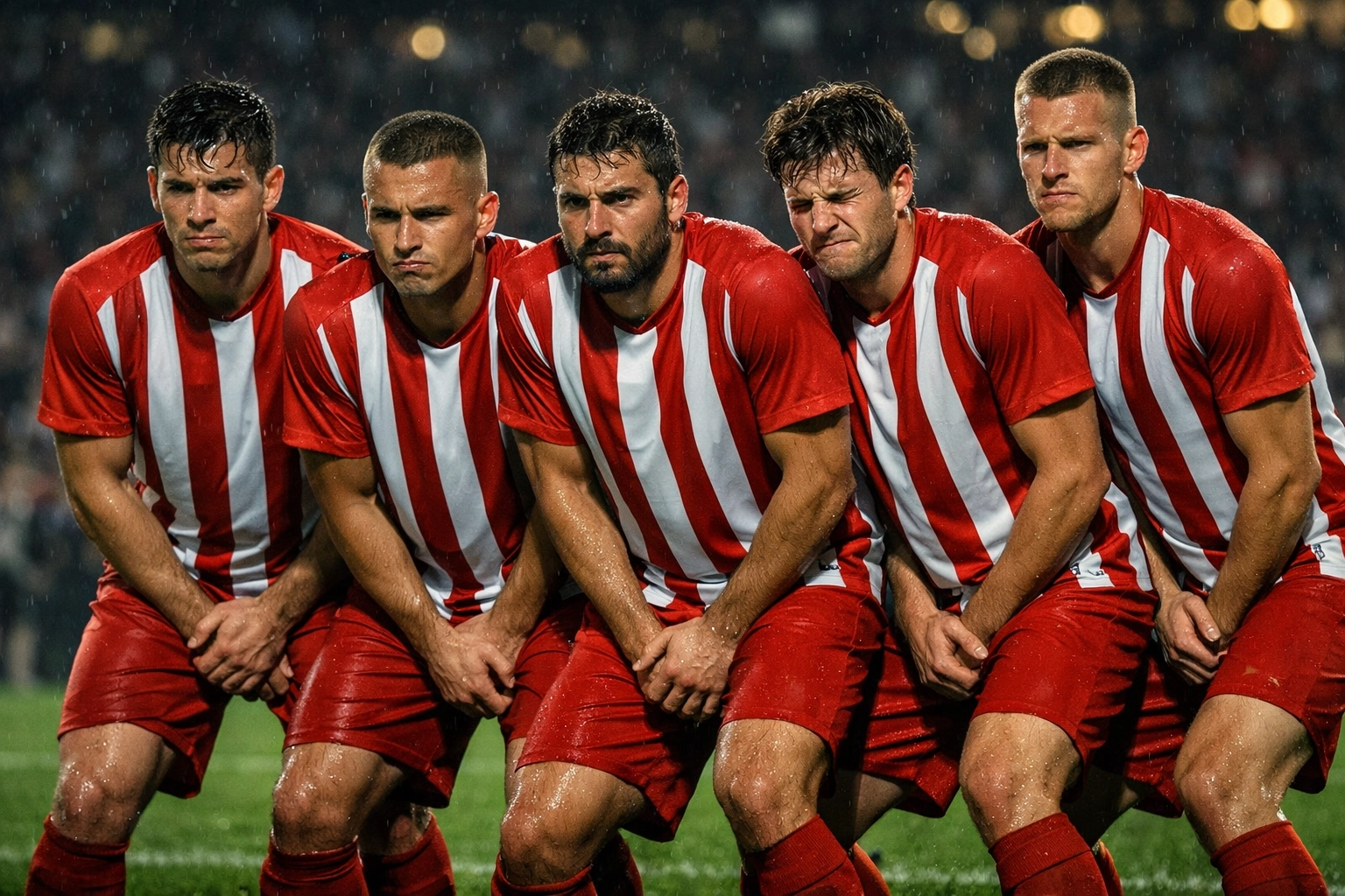 Die kompakte Simeone-Mauer von Atlético Madrid in einer defensiven Formation beim CL-Viertelfinale.