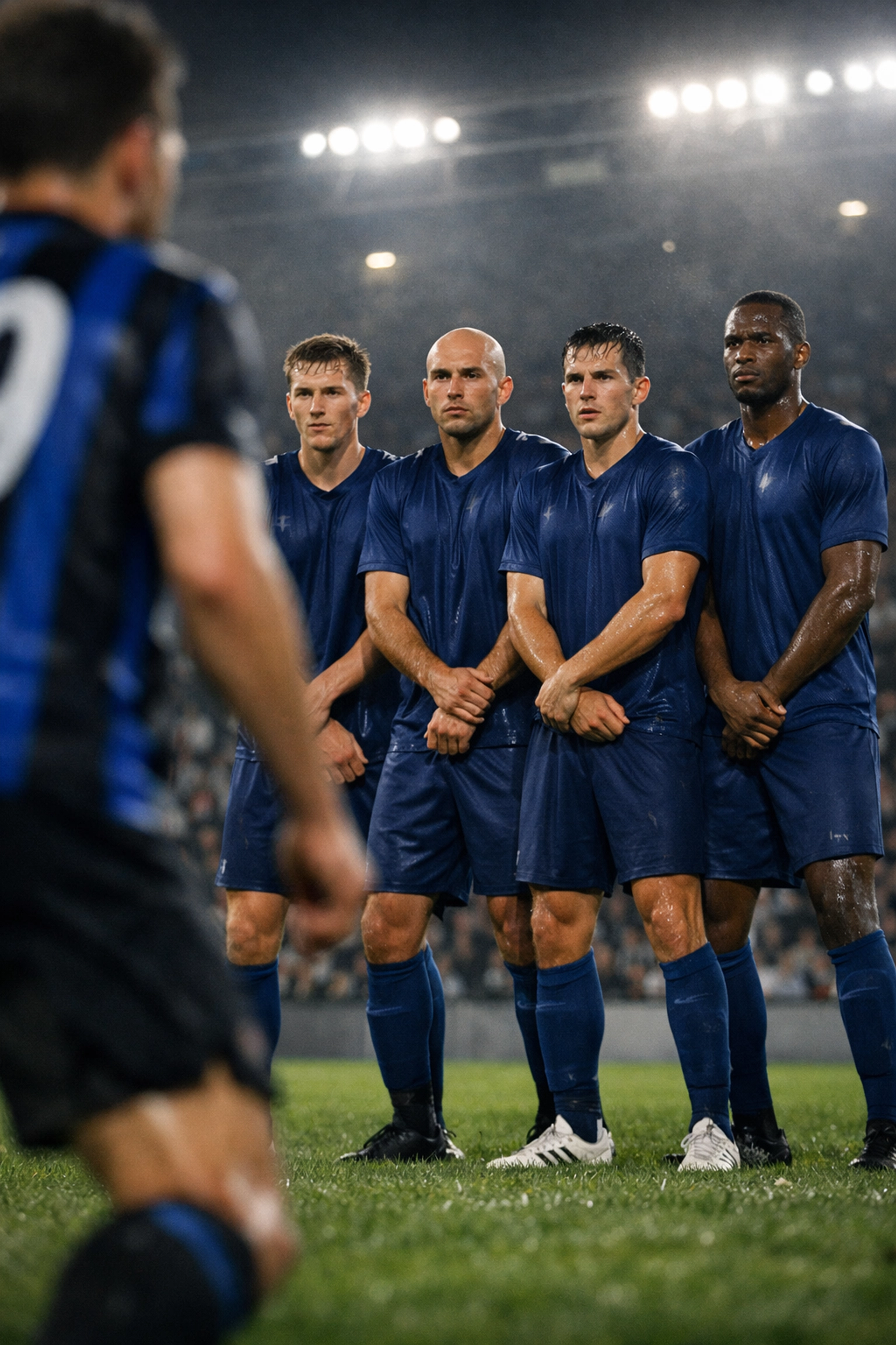 Starke Defensive von Como blockt einen Angriff von Inter Mailand im Serie A Duell am 12.04.2026.