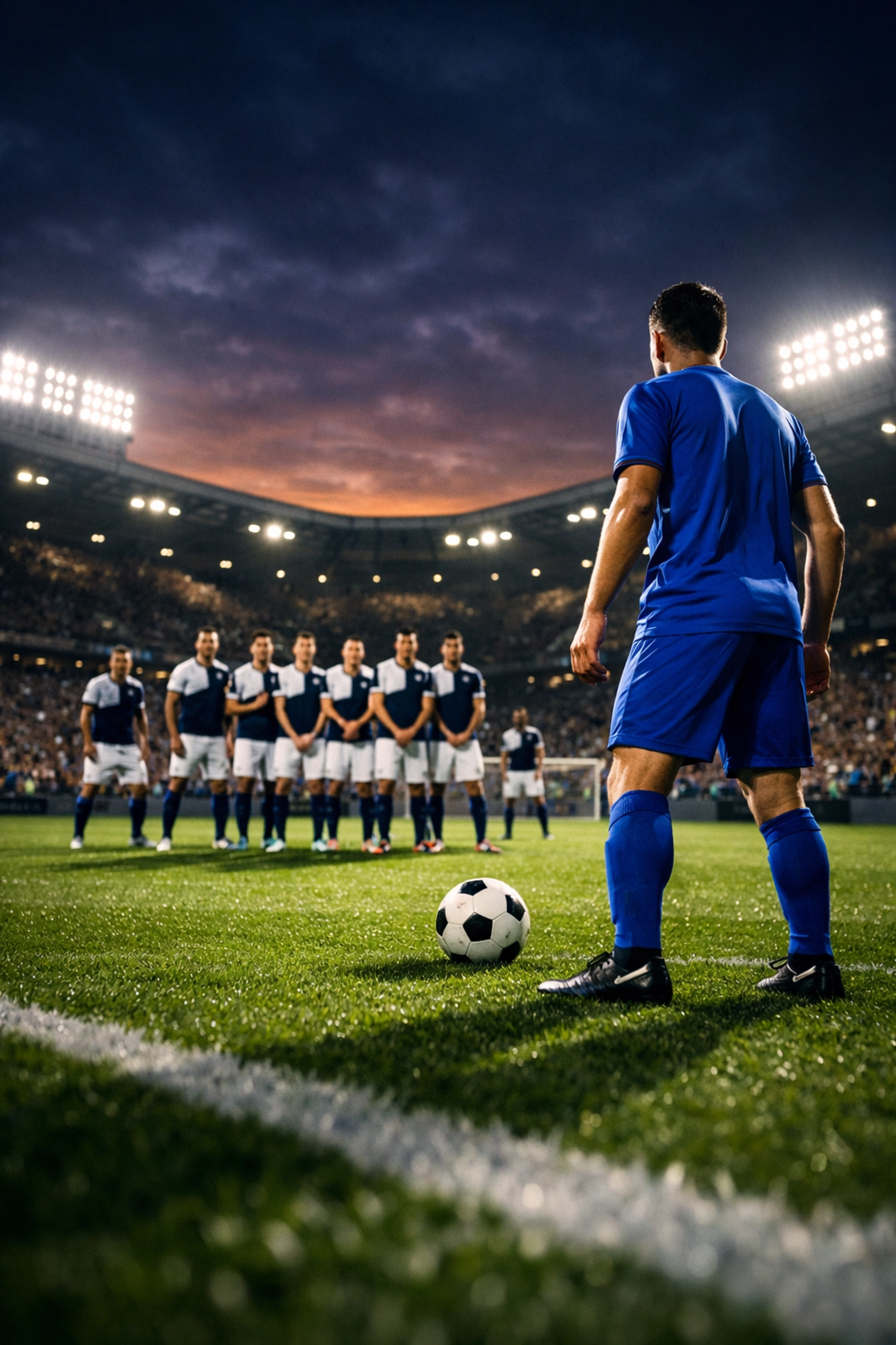 Leicester City Spieler am Ball gegen die tiefstehende Defensive von Preston North End