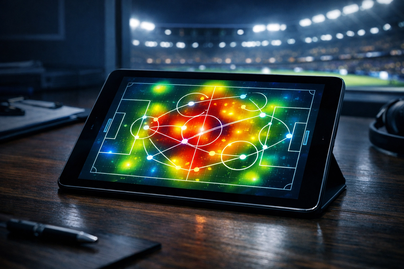 Professionelle Daten-Analyse und Heatmap zur taktischen Vorbereitung auf Mainz gegen Straßburg.