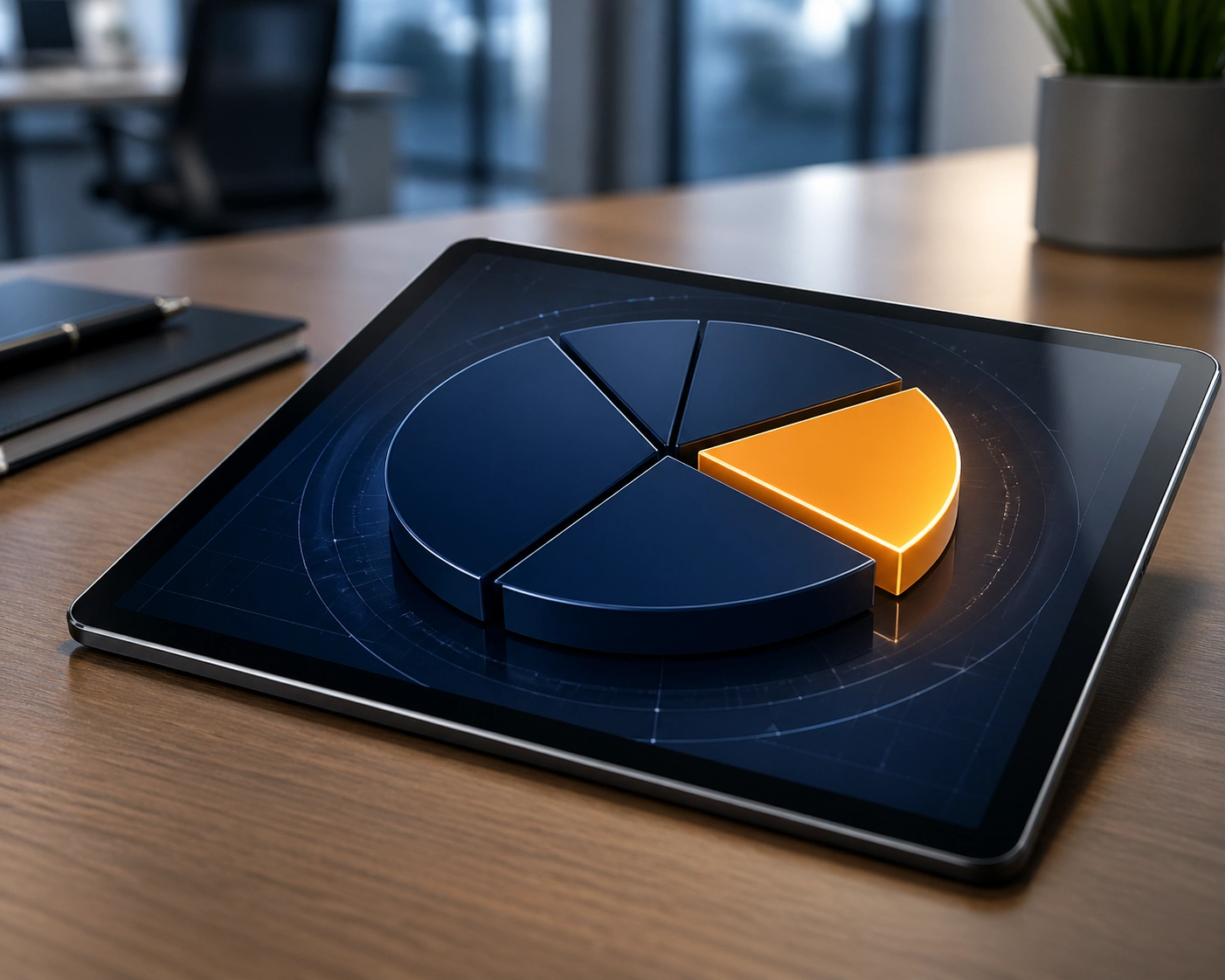 Tablet mit Datenanalyse zum 22-prozentigen Schwarzmarktanteil bei Sportwetten in Deutschland.