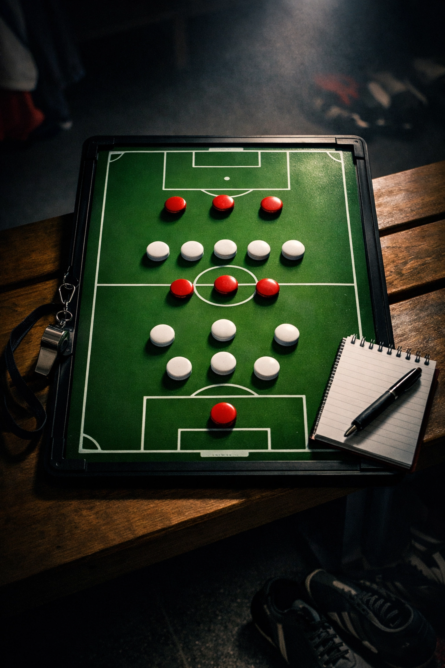 Taktiktafel mit Spielfeld-Formation für aktuelle bundesliga tipps heute.