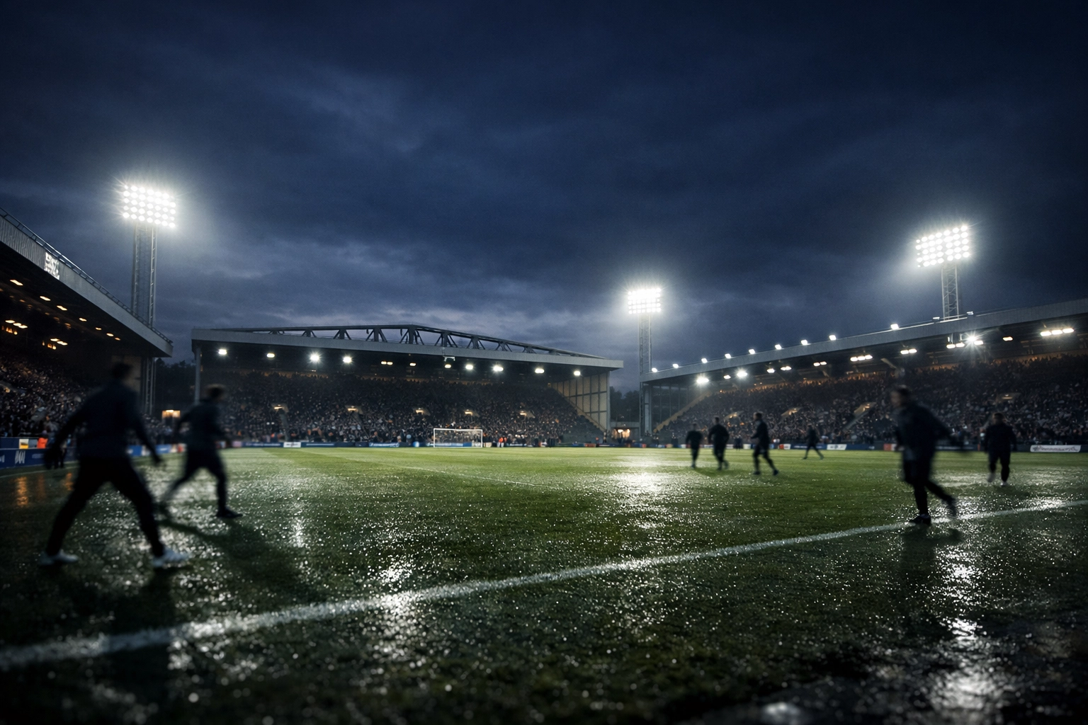 Angespannte Stadionstimmung vor dem Championship-Duell Blackburn Rovers gegen Sheffield Wednesday.