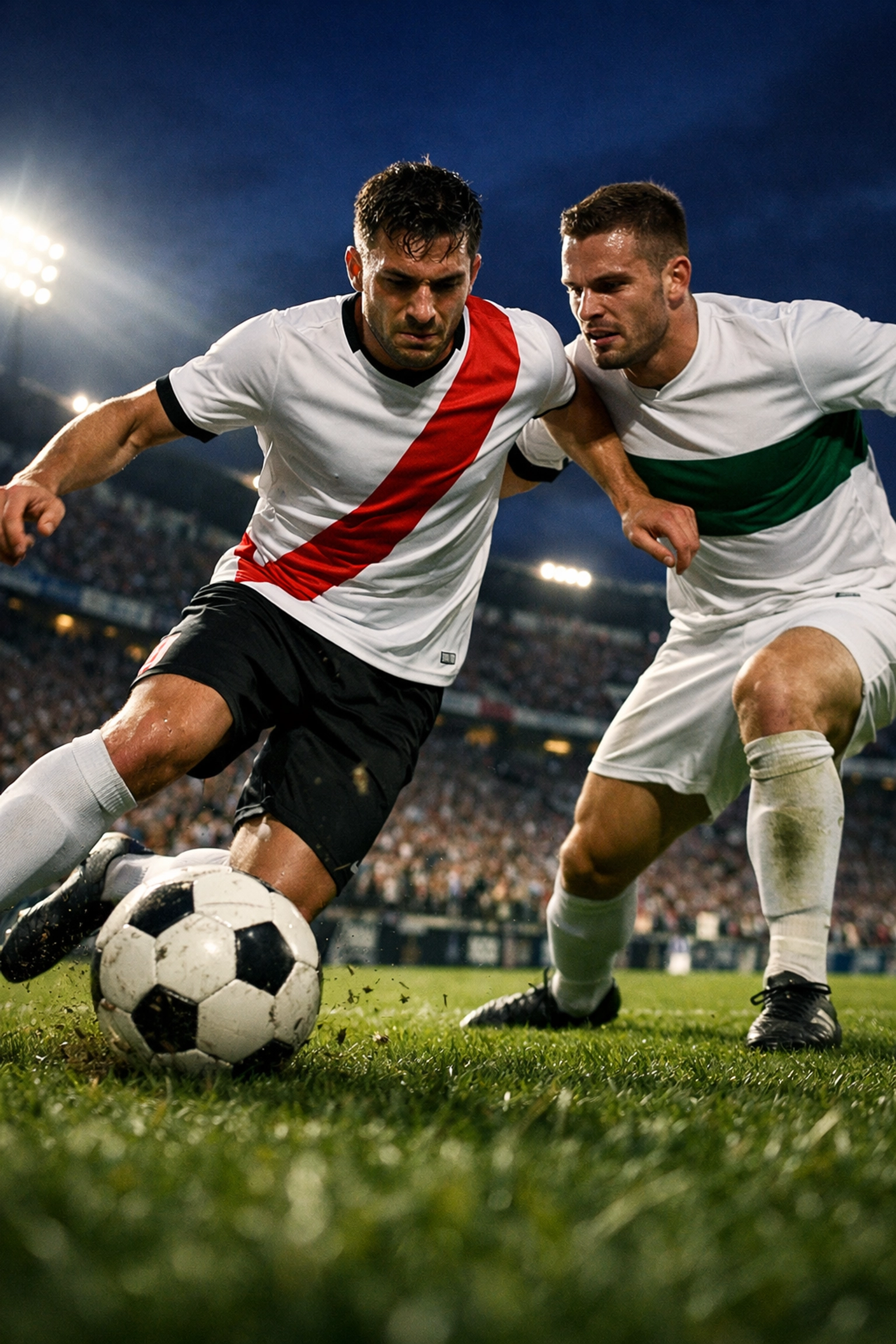 Rayo Vallecano vs. Elche: Dynamischer Zweikampf im Strafraum zur La Liga Spielanalyse am 3. April 2026.