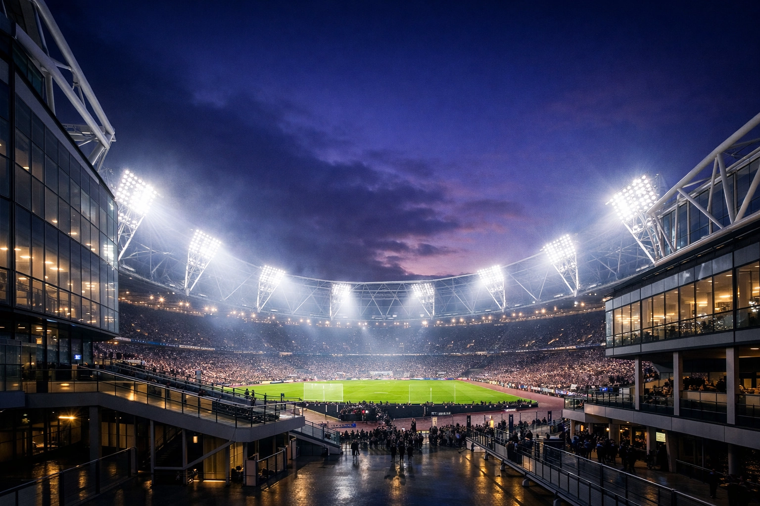 Das London Stadium vor West Ham gegen Wolves für Premier League Prognosen heute