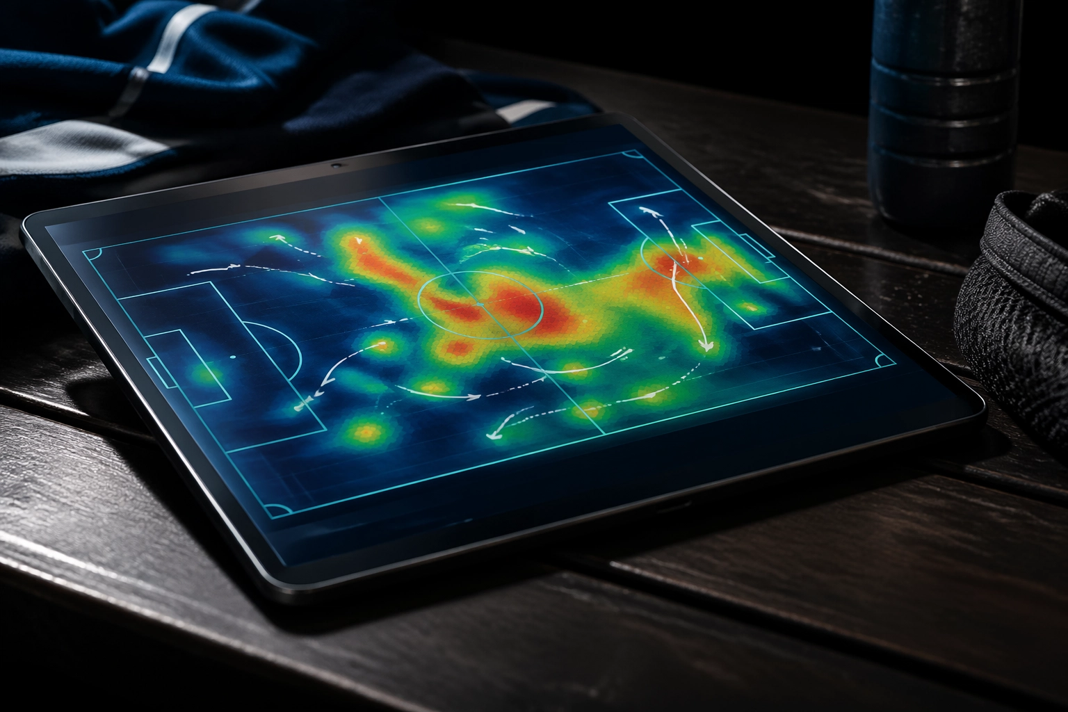 Taktische Datenanalyse und Heatmap zur Bundesliga Wettanalyse für Köln gegen Leverkusen.