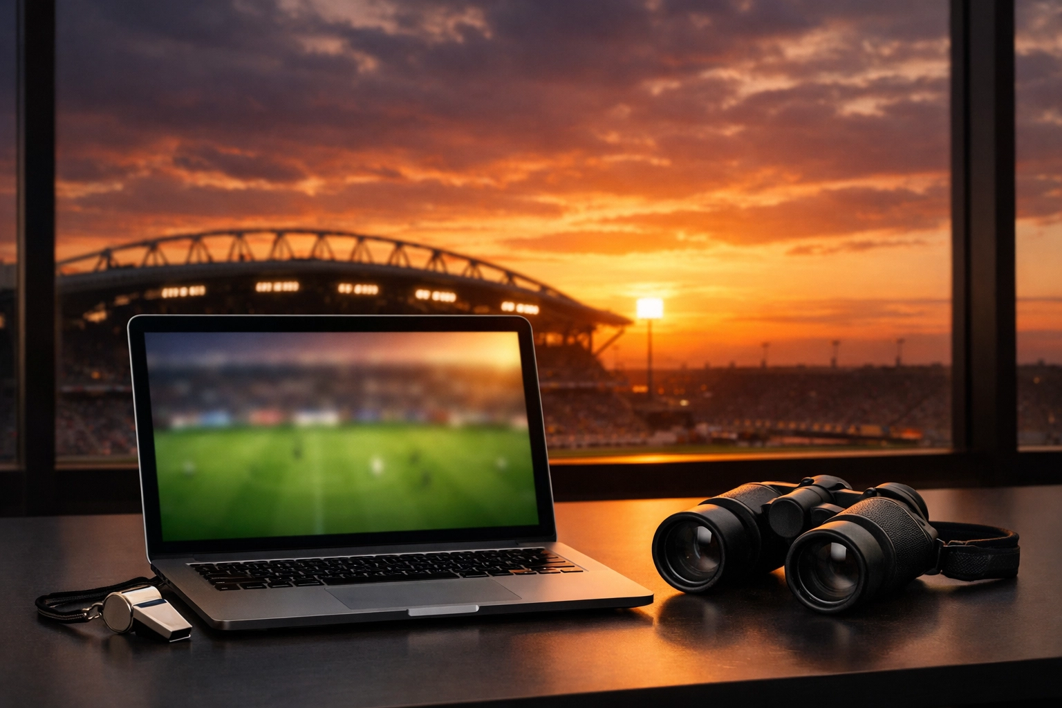 Arbeitsplatz eines Experten für Sportwetten Tipps zur Analyse von Real Madrid gegen Liverpool.