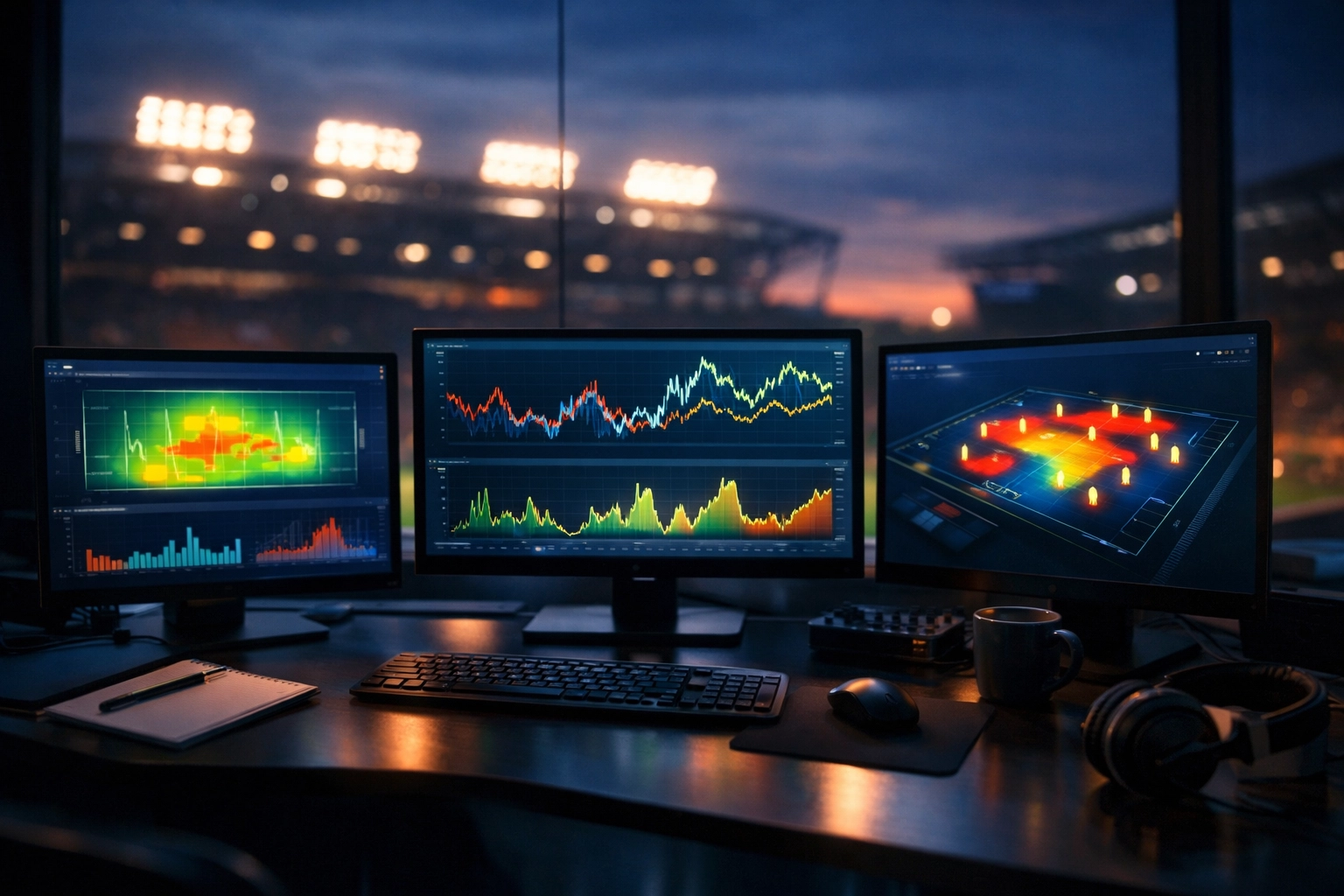 Professionelle Analyse von Quotenbewegungen und Marktdaten an einem digitalen Arbeitsplatz.