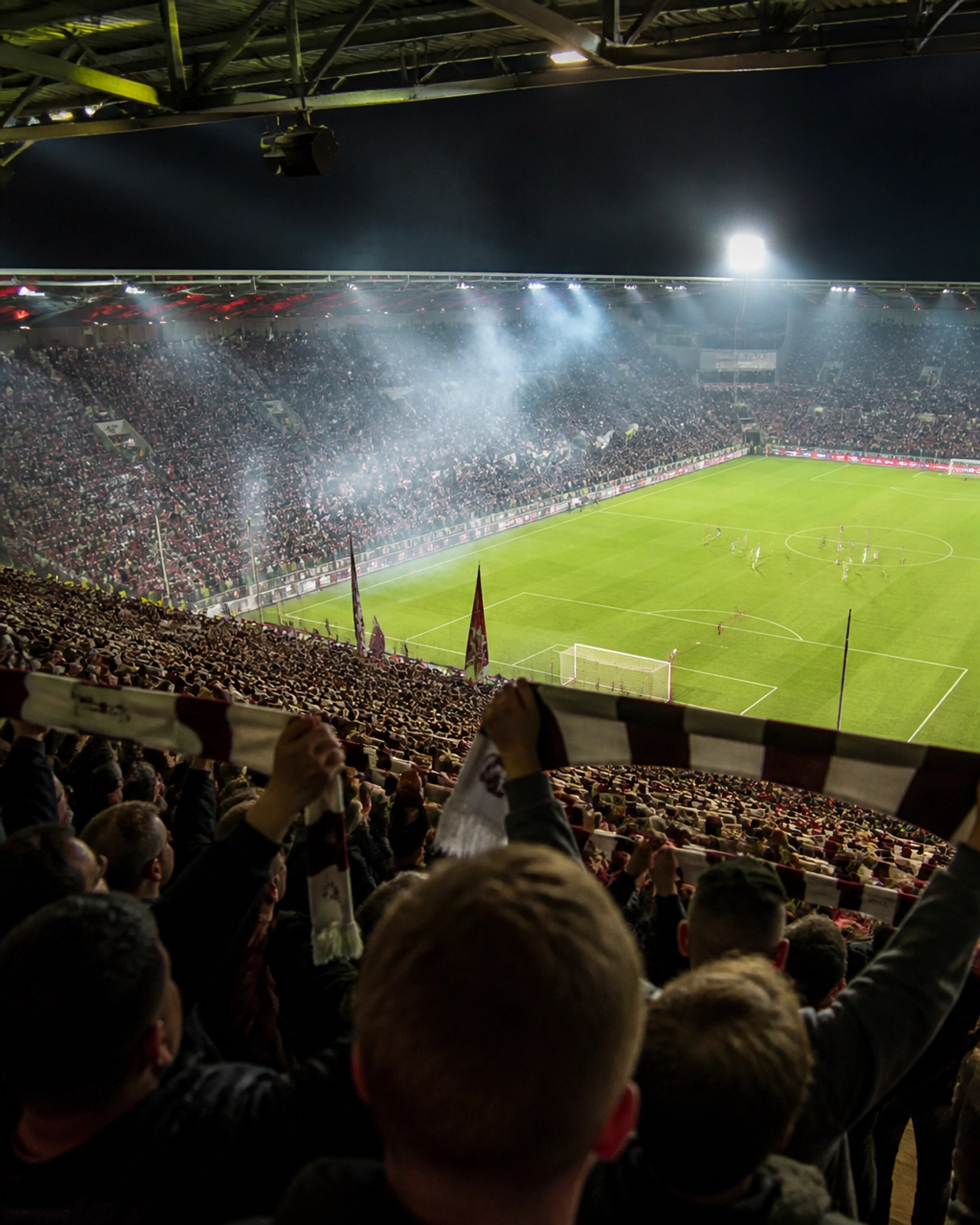 Die hitzige Atmosphäre eines entscheidenden Relegationsspiels