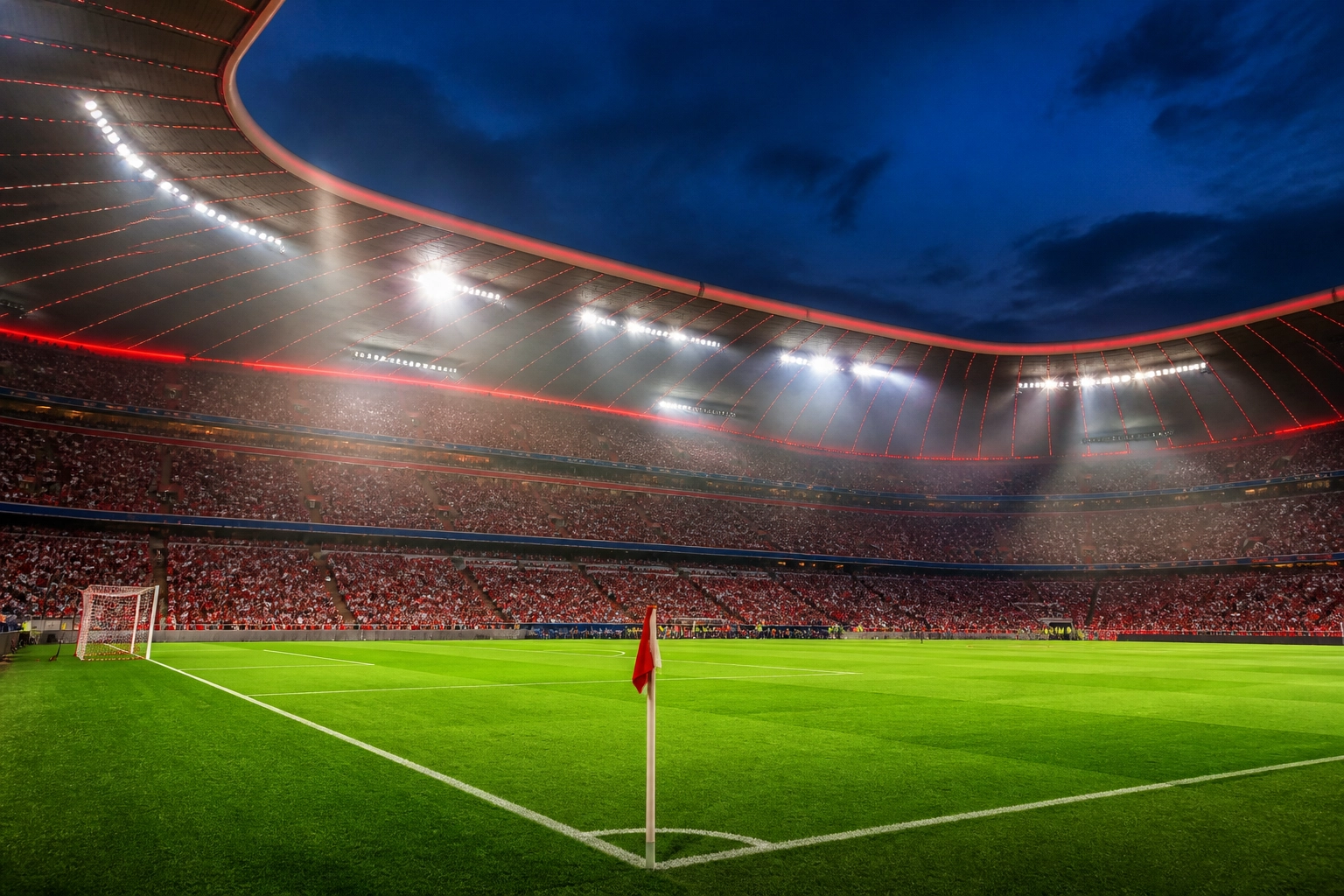 Stadionatmosphäre in der BayArena vor dem Topspiel zwischen Bayer Leverkusen und RB Leipzig.