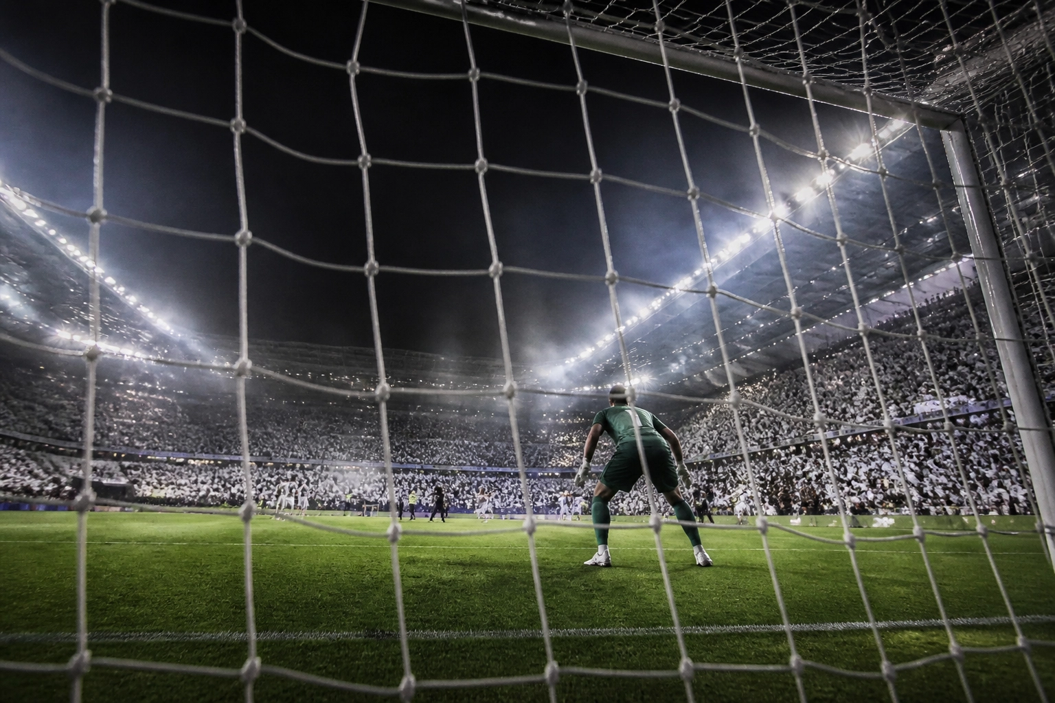Atmosphäre im Fußballstadion bei einem Europa League Spiel zur detaillierten Analyse.