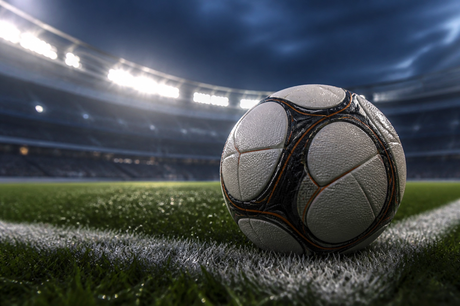 Fußball auf der Seitenauslinie als Symbol für den Bundesliga Wett-Tipp Mainz vs. Union.