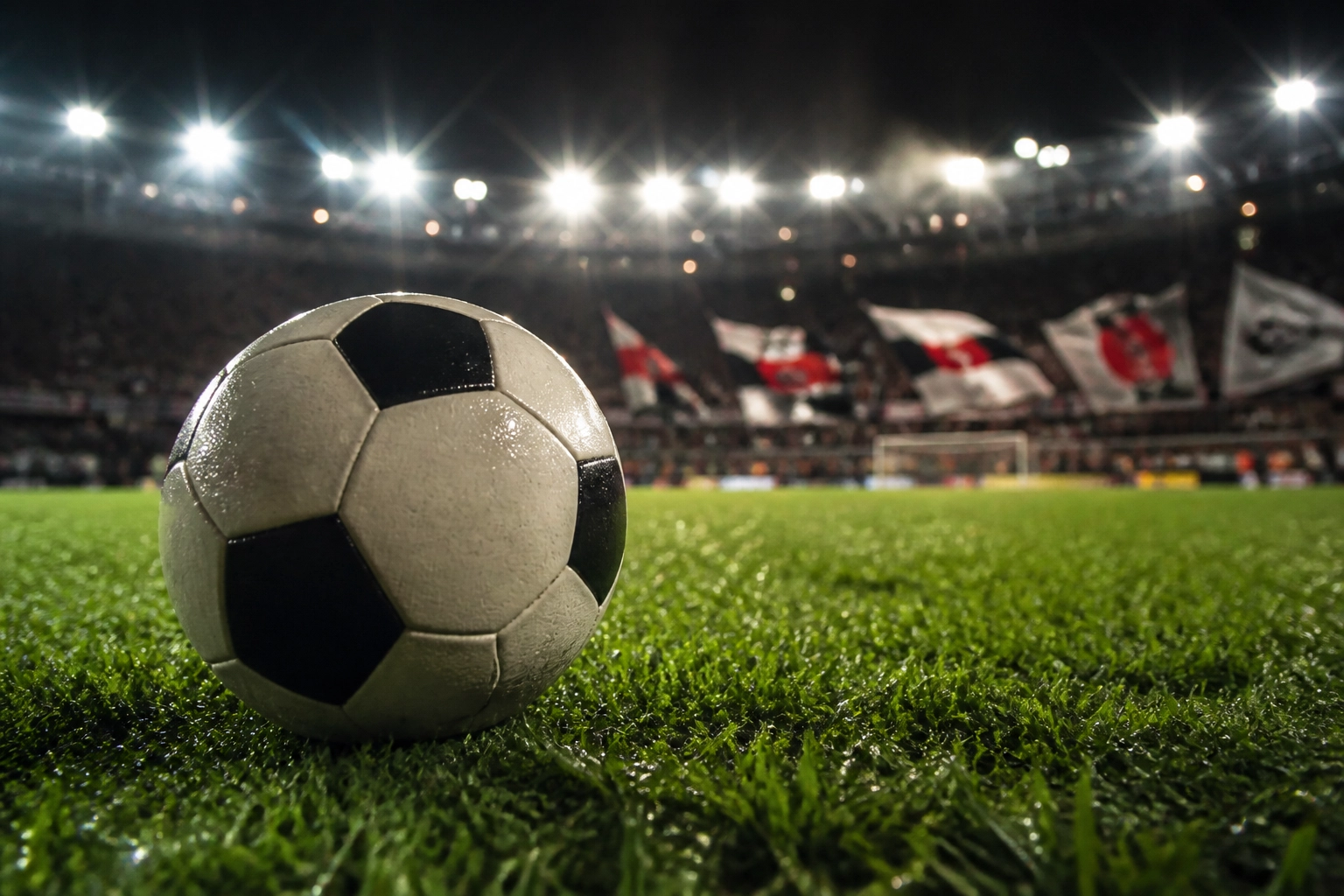 Detailaufnahme eines Fußballs vor dem Derby Corinthians gegen São Paulo FC in Brasilien