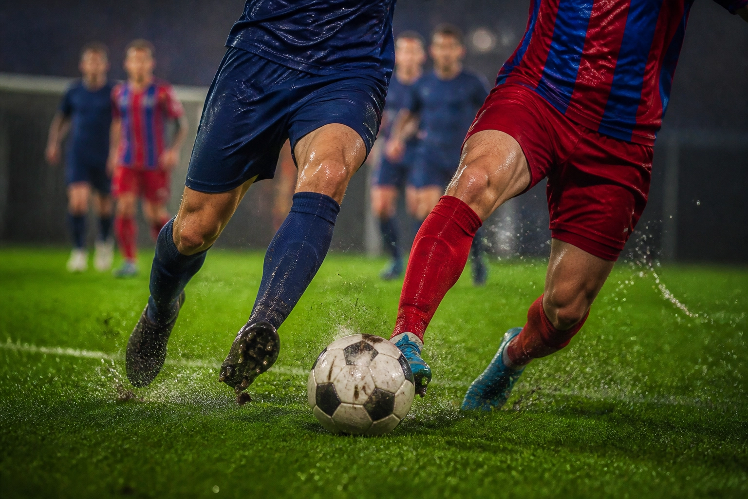 Intensiver Zweikampf um den Ball bei der Serie A Begegnung Bologna gegen SSC Neapel.