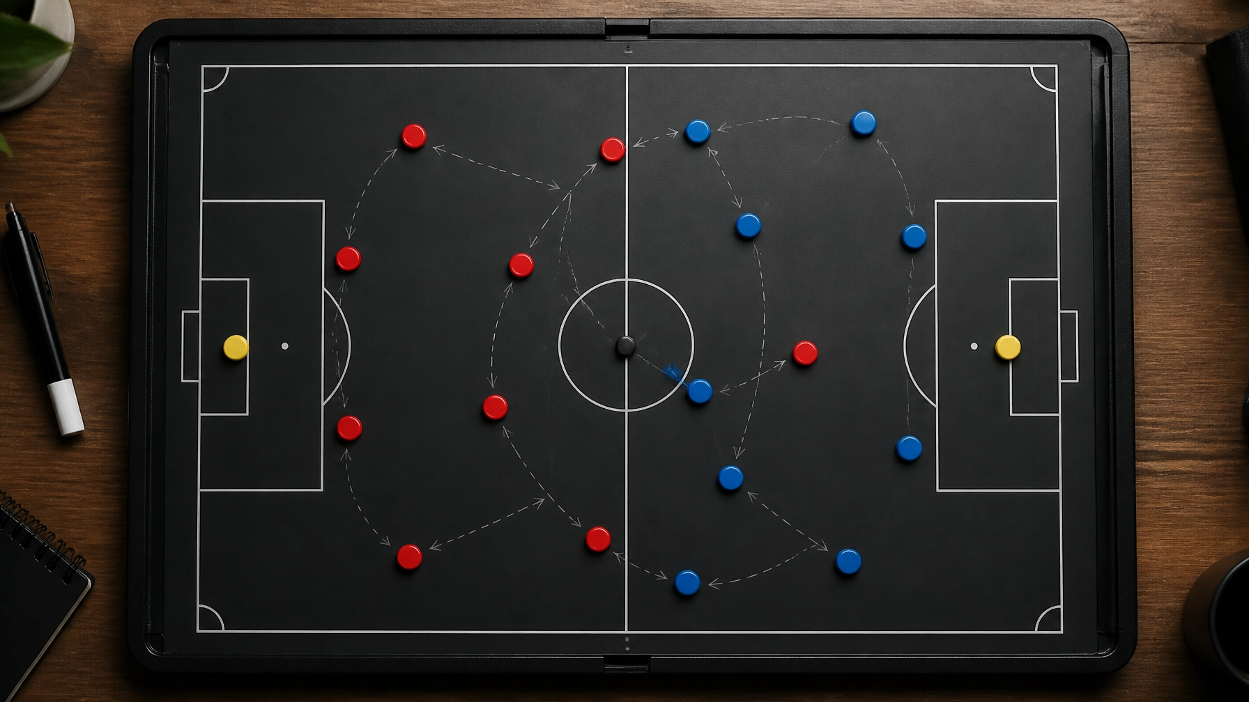 Taktische Analyse-Tafel für die Fußballspiele am 25.05.2026