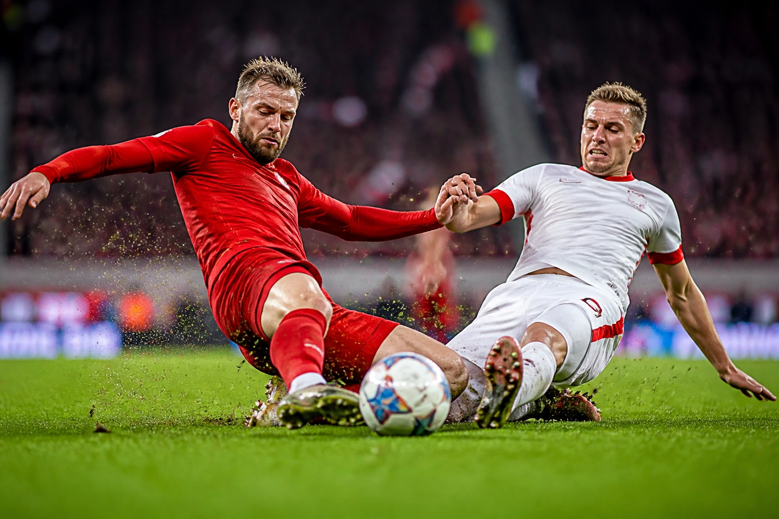 Intensiver Zweikampf in der Bundesliga: Taktische Analyse zum Spiel Bayern gegen RB Leipzig.
