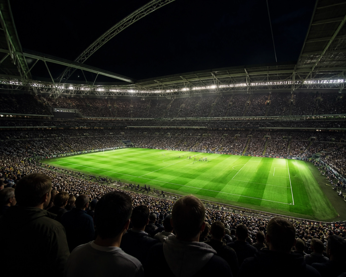 Spannungsgeladene Atmosphäre im Wembley Stadion vor dem FA Cup Finale für die Quotenanalyse.