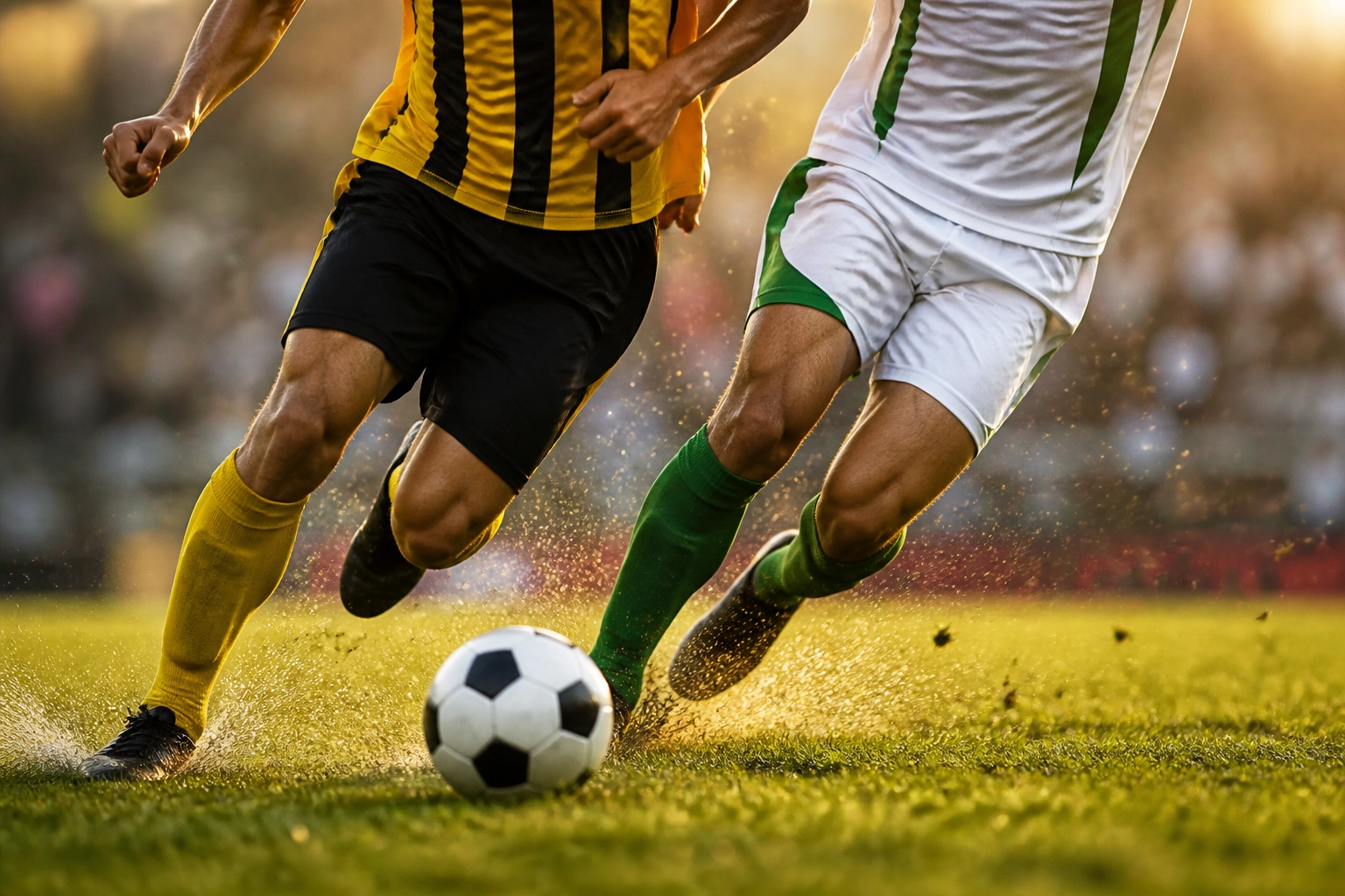 Spielszene im Borussen-Duell: Dynamischer Zweikampf zwischen Gladbach und Dortmund.
