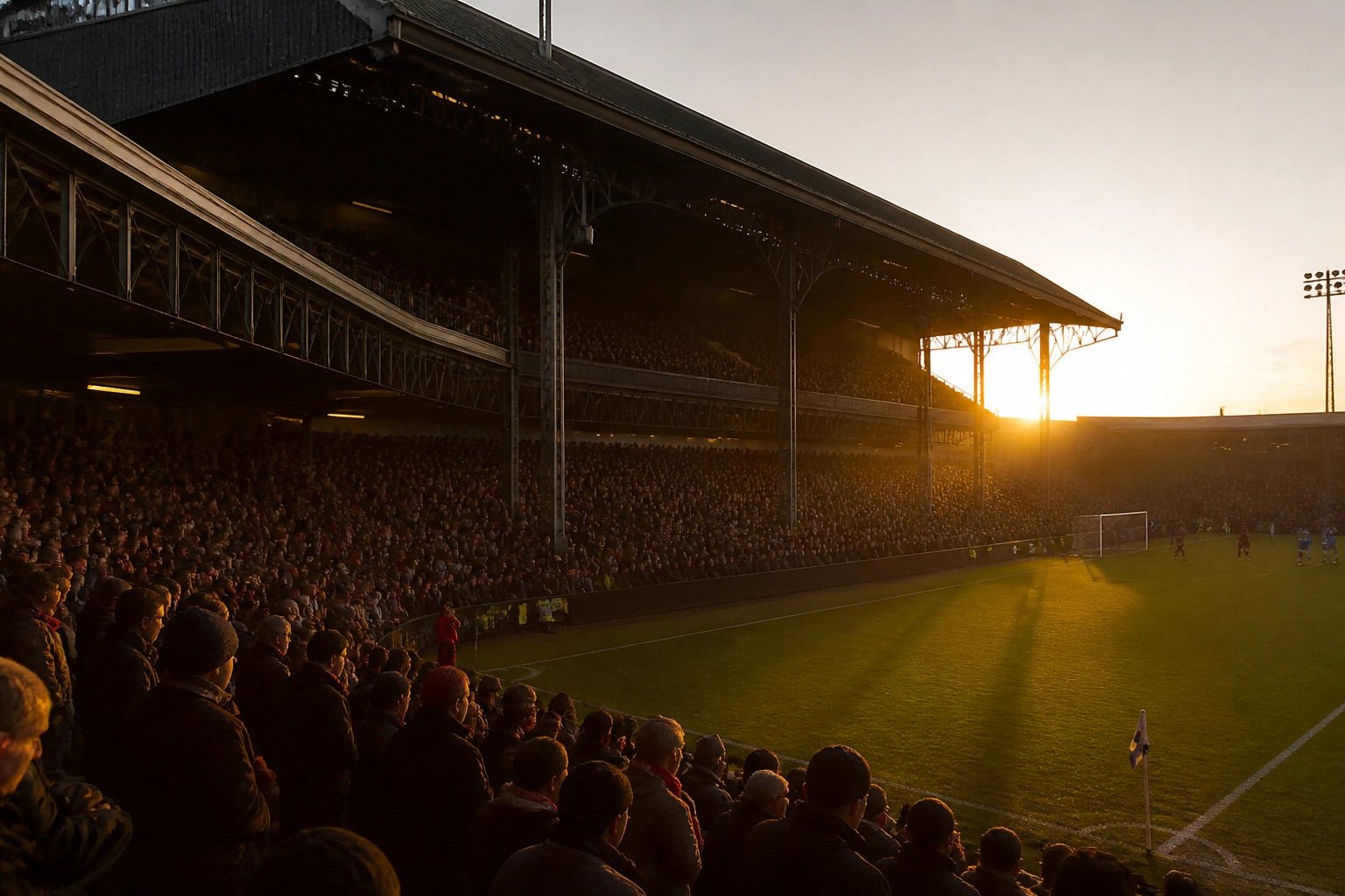 Blick in ein englisches Stadion zur Analyse der Heimstärke von Aston Villa im Villa Park.