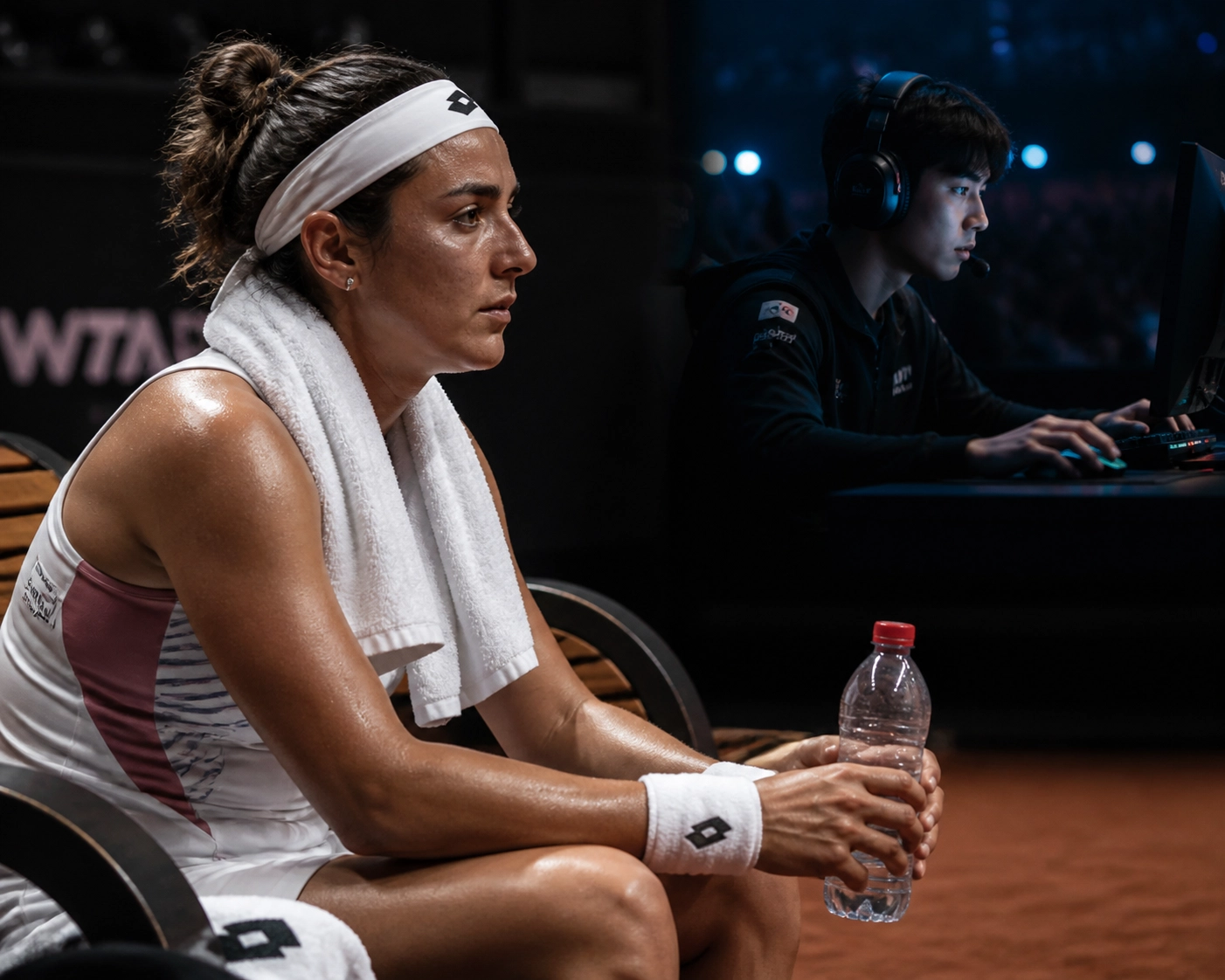 Belastung und Form im Fokus: Tennis-Profi und E-Sports-Spieler vor wichtigen Wett-Entscheidungen.