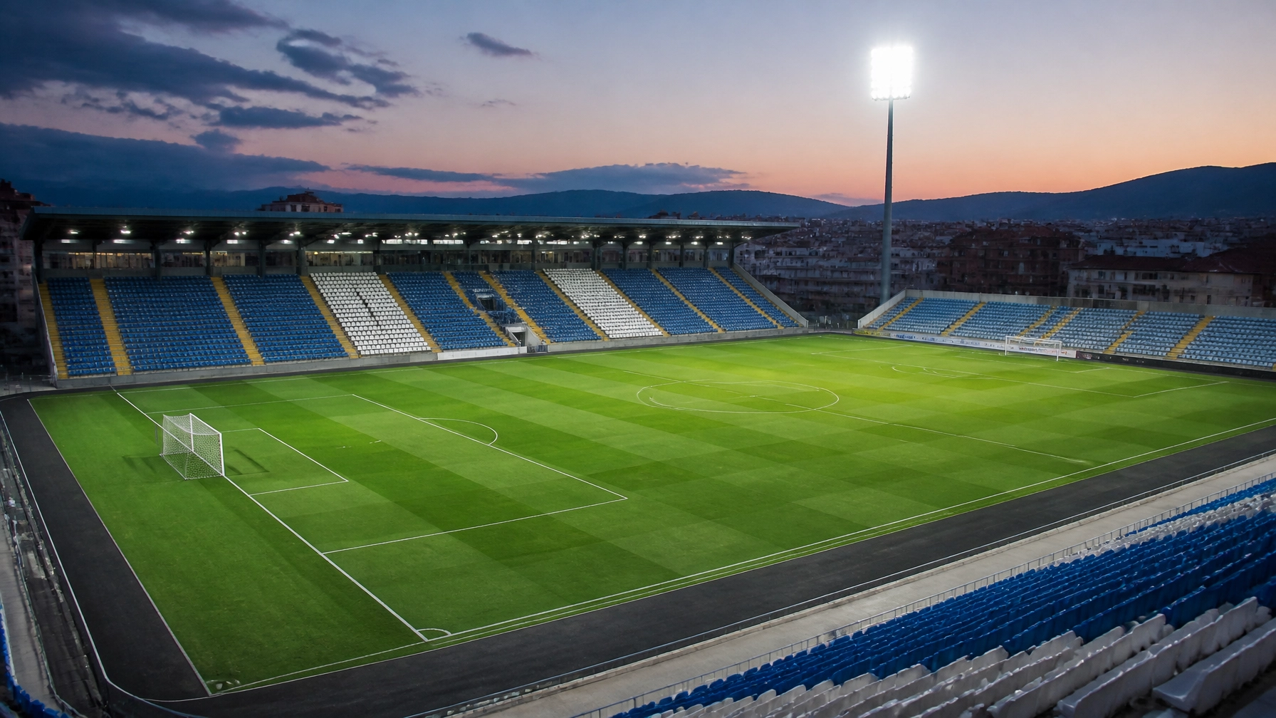 Stadionatmosphäre am Balkan für das Spiel Bosnien gegen Nordmazedonien