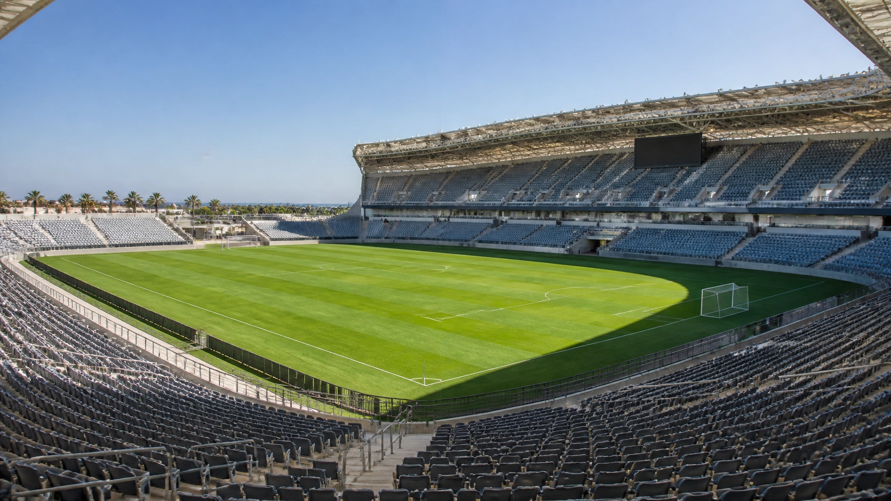 Modernes Stadion in Südafrika für das Länderspiel gegen Nicaragua