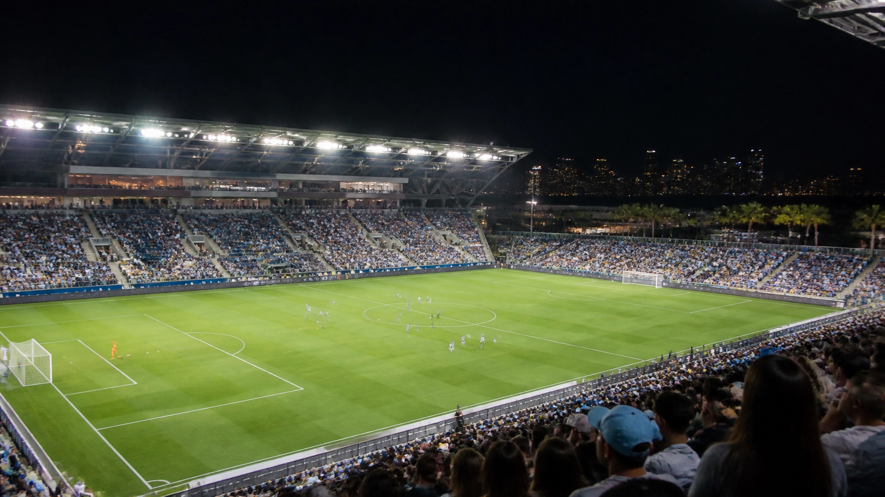Stadion in Miami kurz vor dem Anpfiff von Uruguay gegen Kap Verde