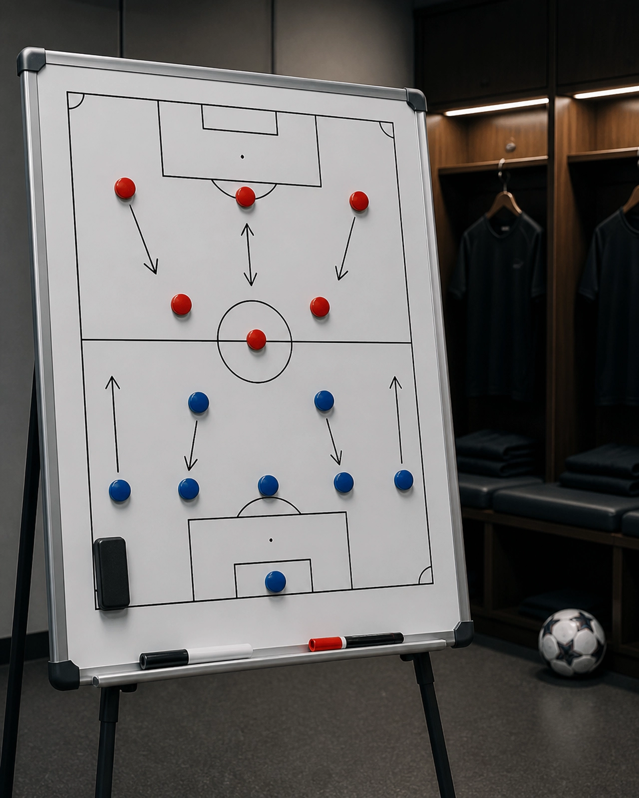 Taktische Analyseboard für das WM-Achtelfinale