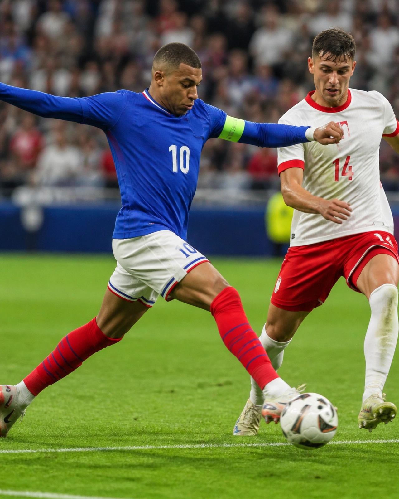 Frankreich gegen Polen im direkten Duell