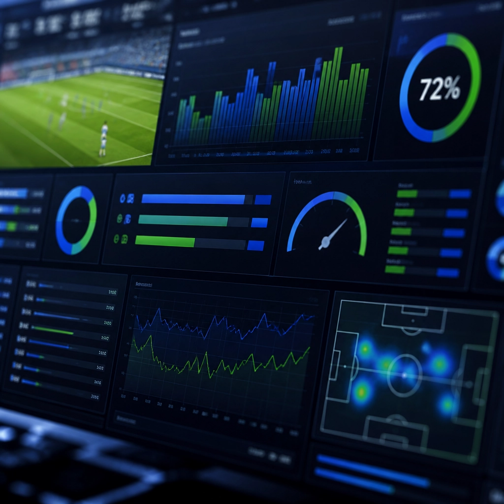 Detaillierte Statistik-Visualisierung für Fußball-Analysen