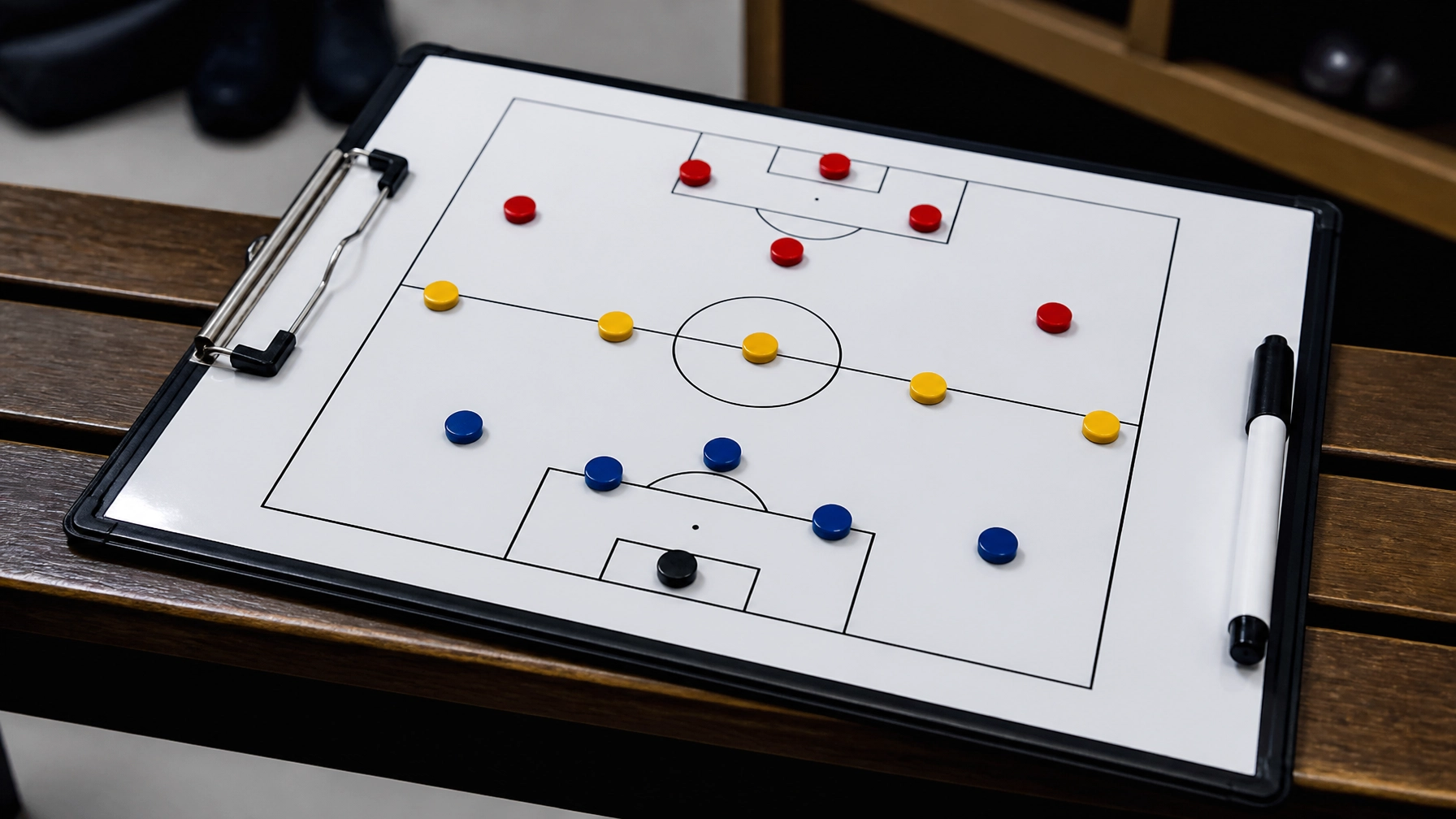 Taktiktafel für die Spielanalyse am 30.06.2026