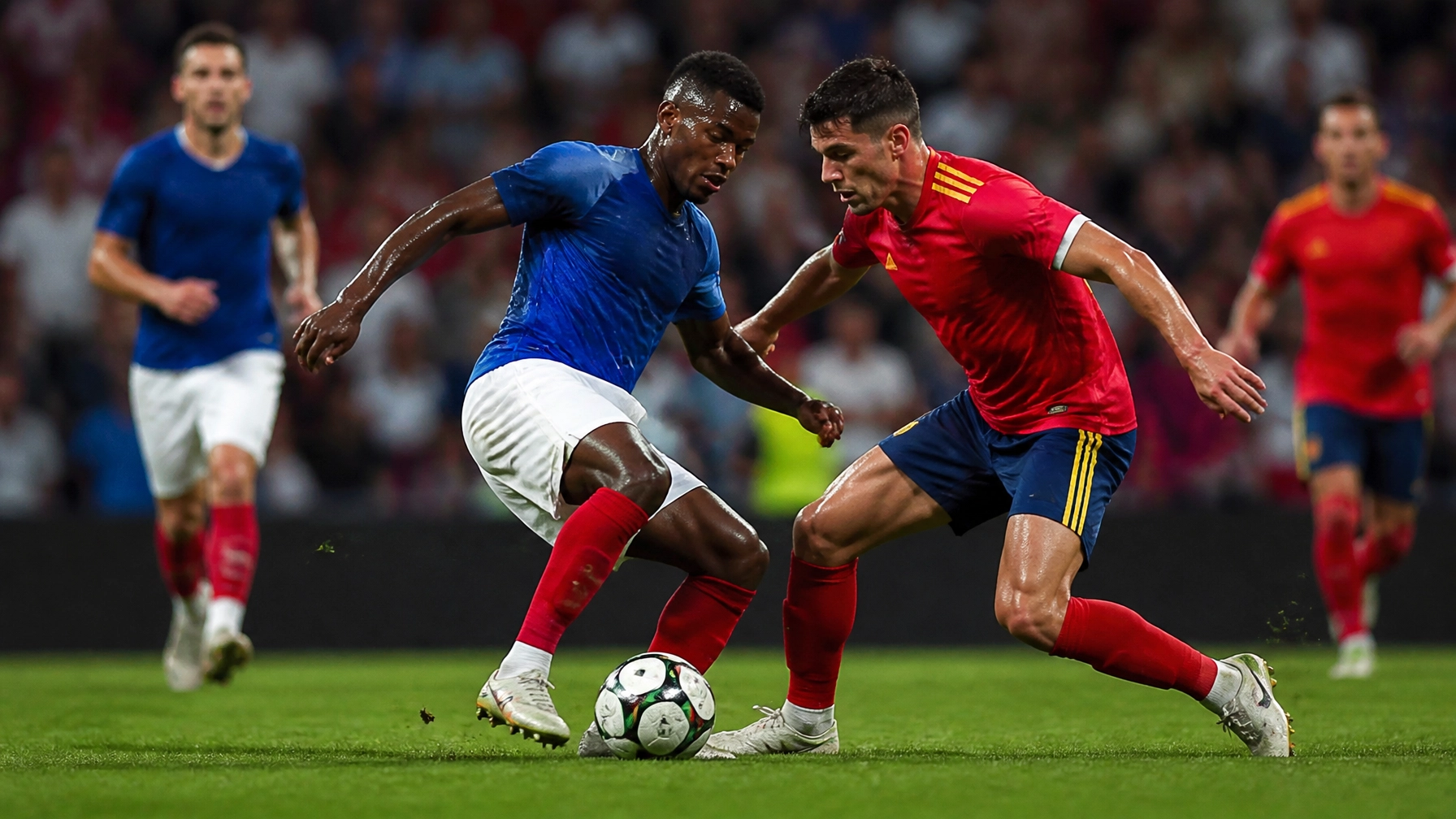 Zentrumskampf zwischen Frankreich und Spanien