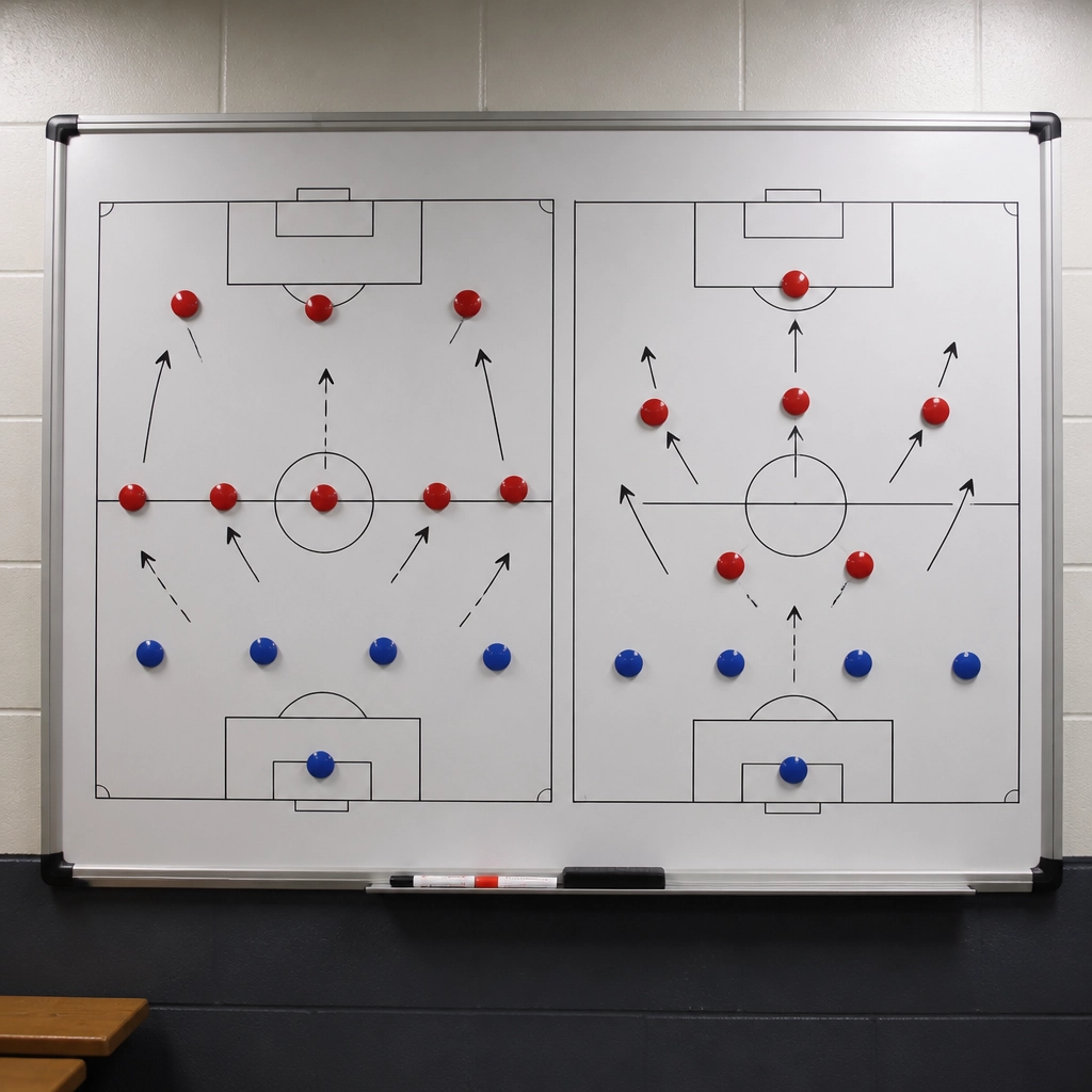 Taktische Analyse der Formationen Kolumbien gegen Portugal