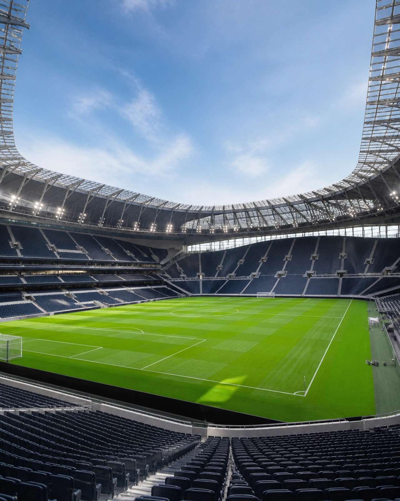 Architektur eines modernen Stadions